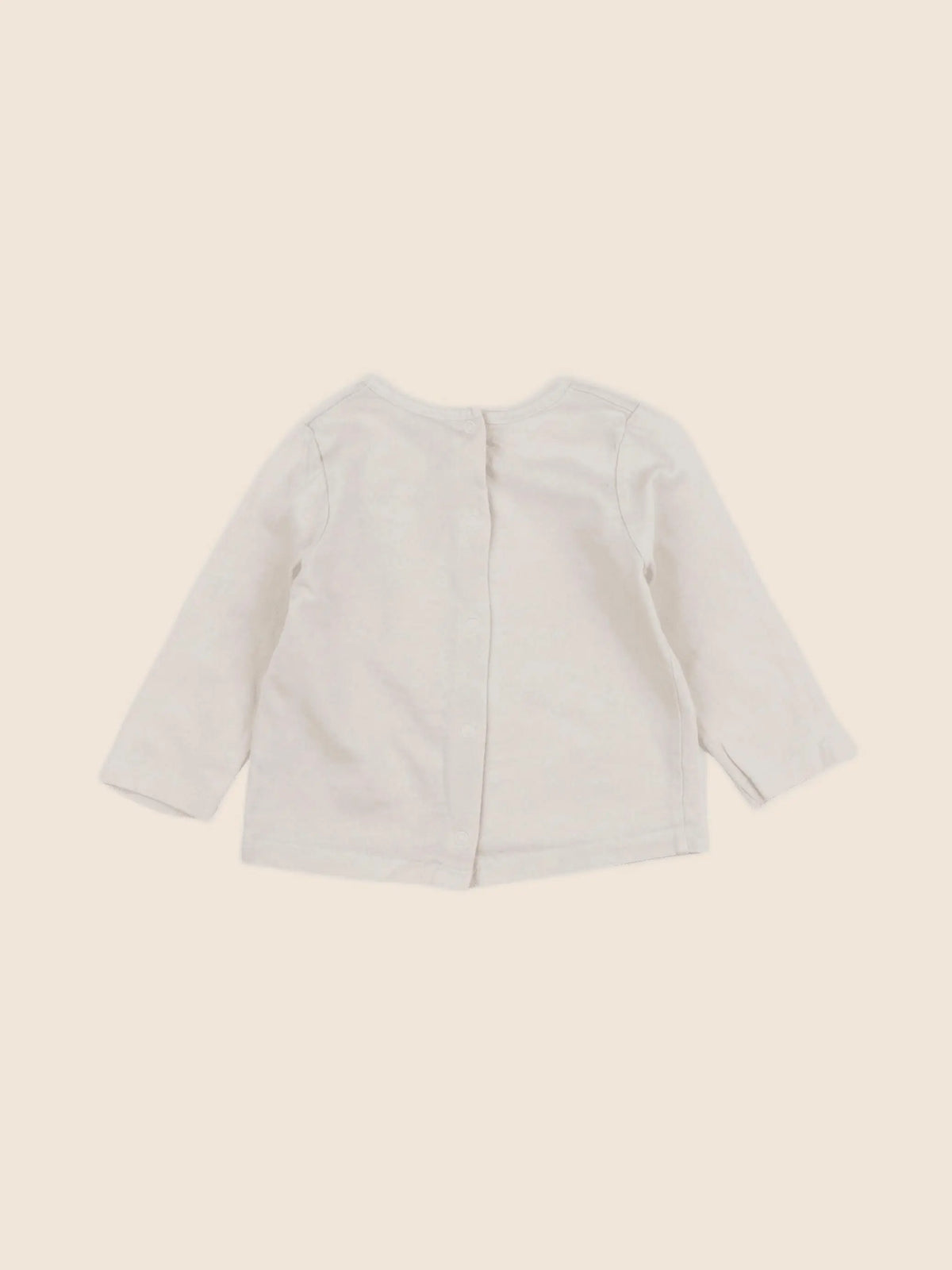 Vertbaudet - tee-shirt beige - 9 mois