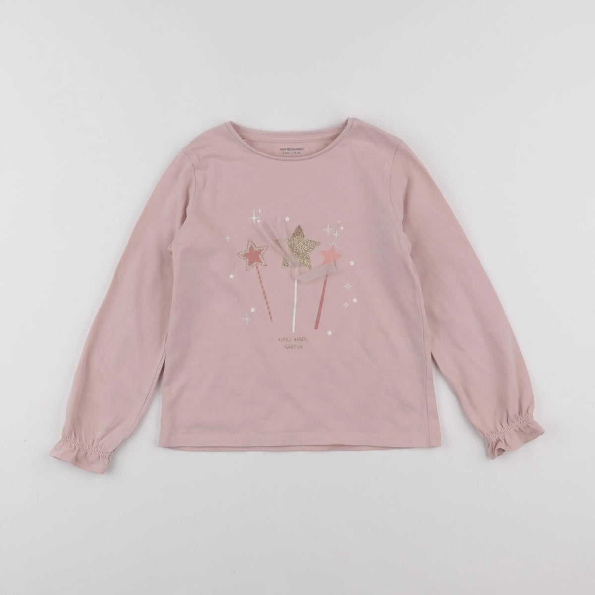 Vertbaudet - tee-shirt rose - 2 ans