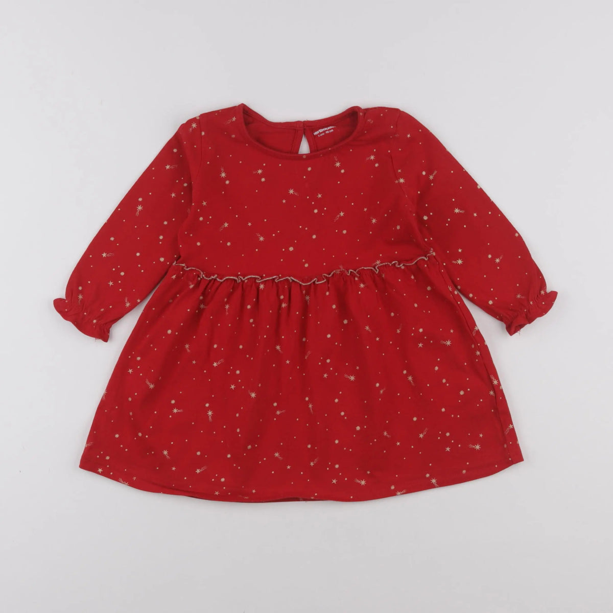 Vertbaudet - robe rouge - 2 ans