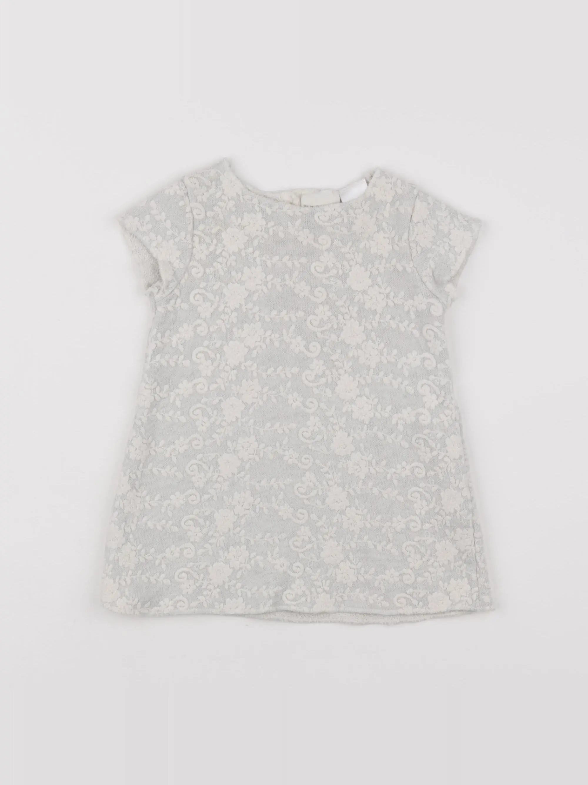 Zara - robe blanc - 9/12 mois