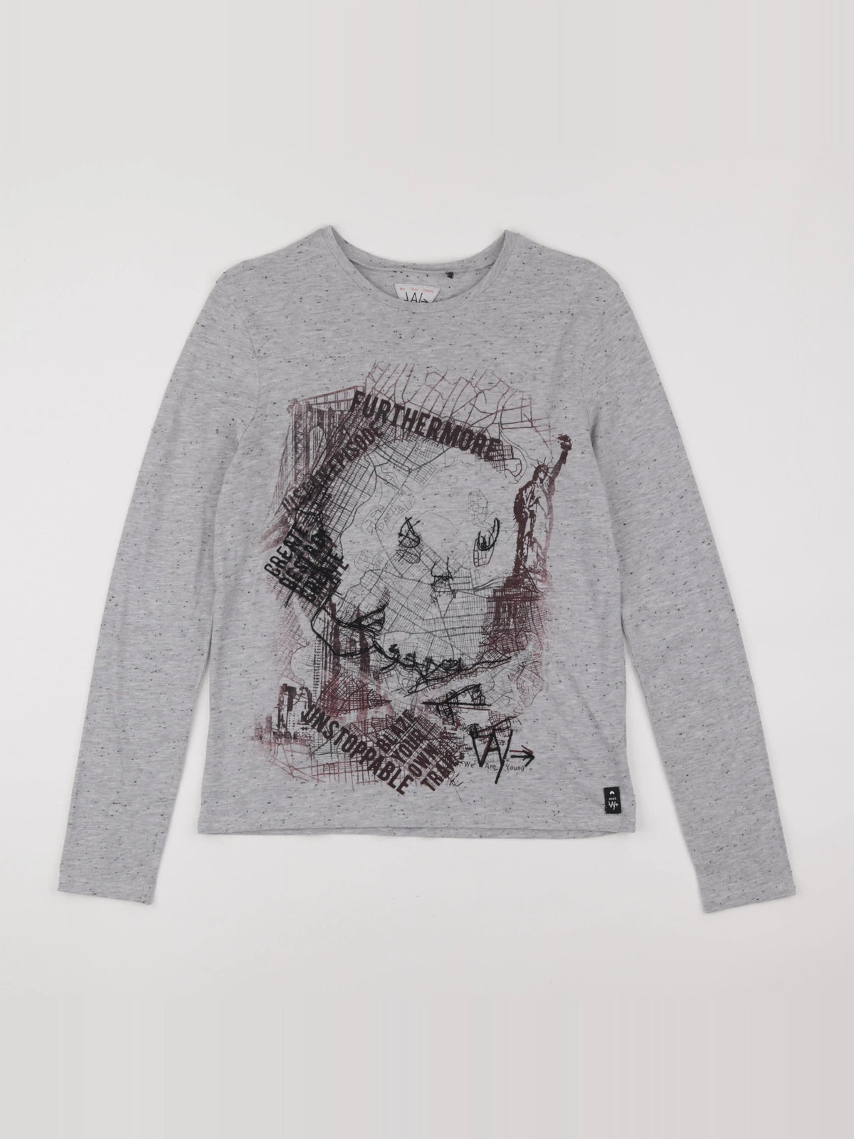 IKKS - tee-shirt gris - 14 ans