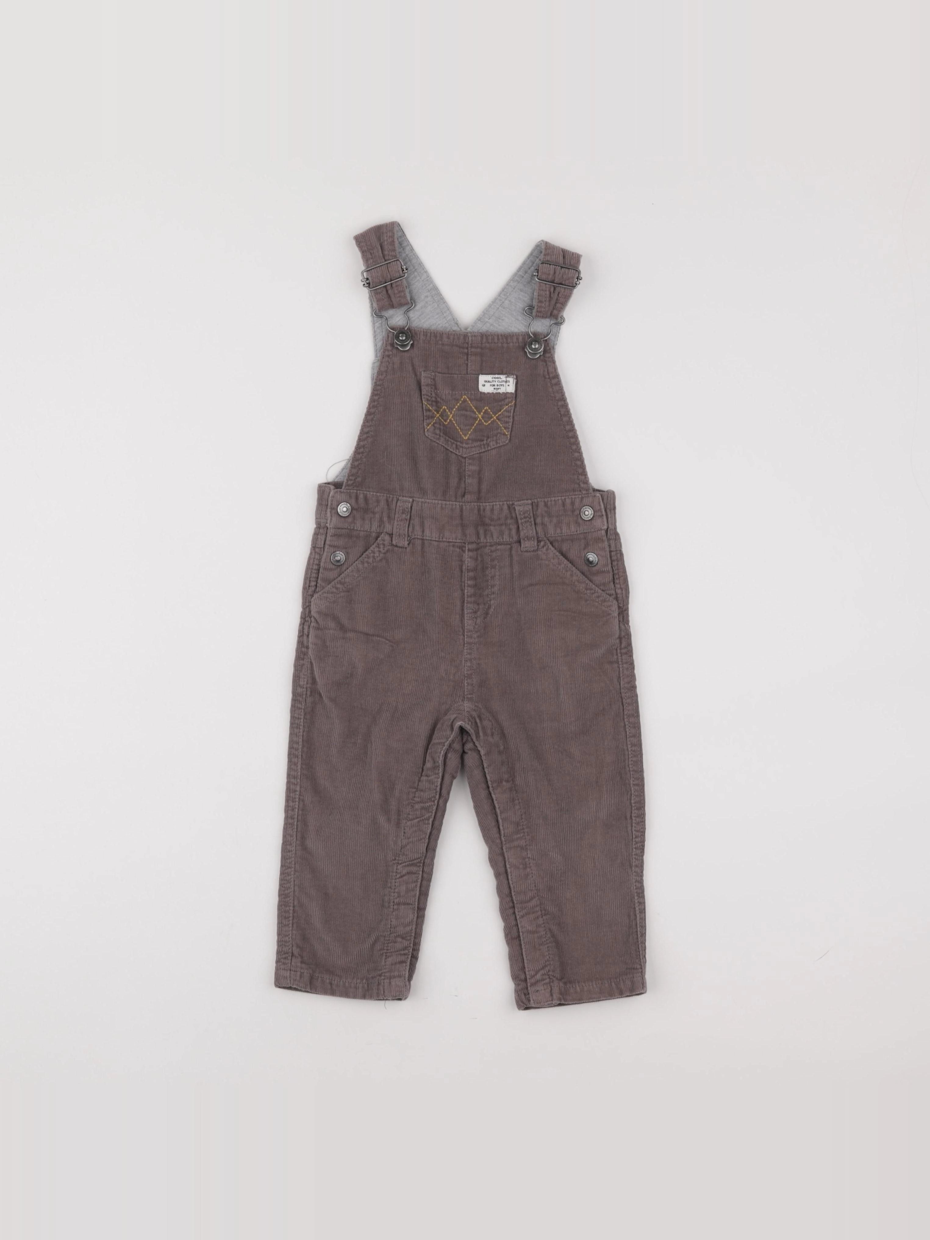 Cadet Rousselle - salopette marron - 12 mois
