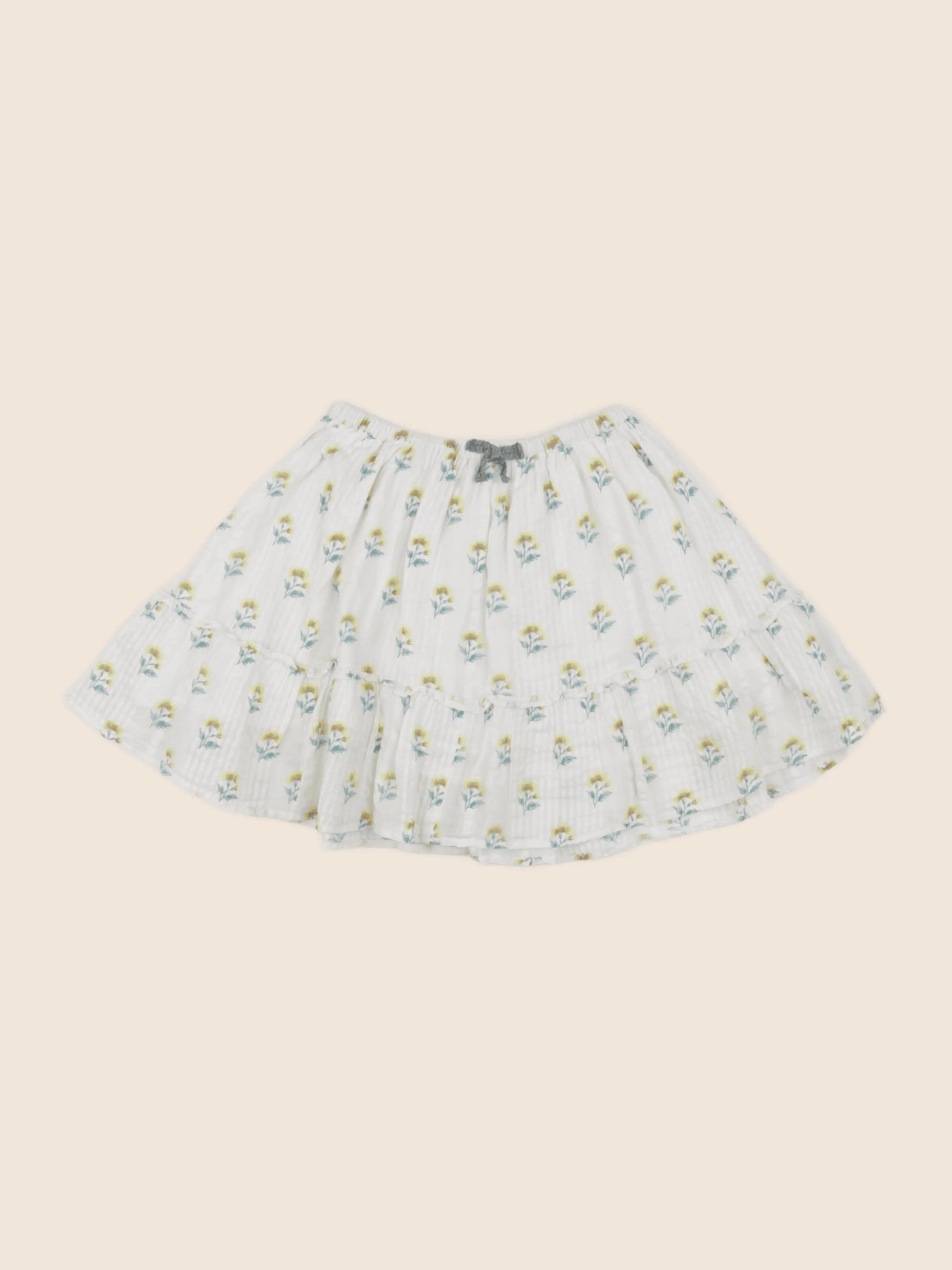 Cyrillus - jupe beige, jaune - 8 ans