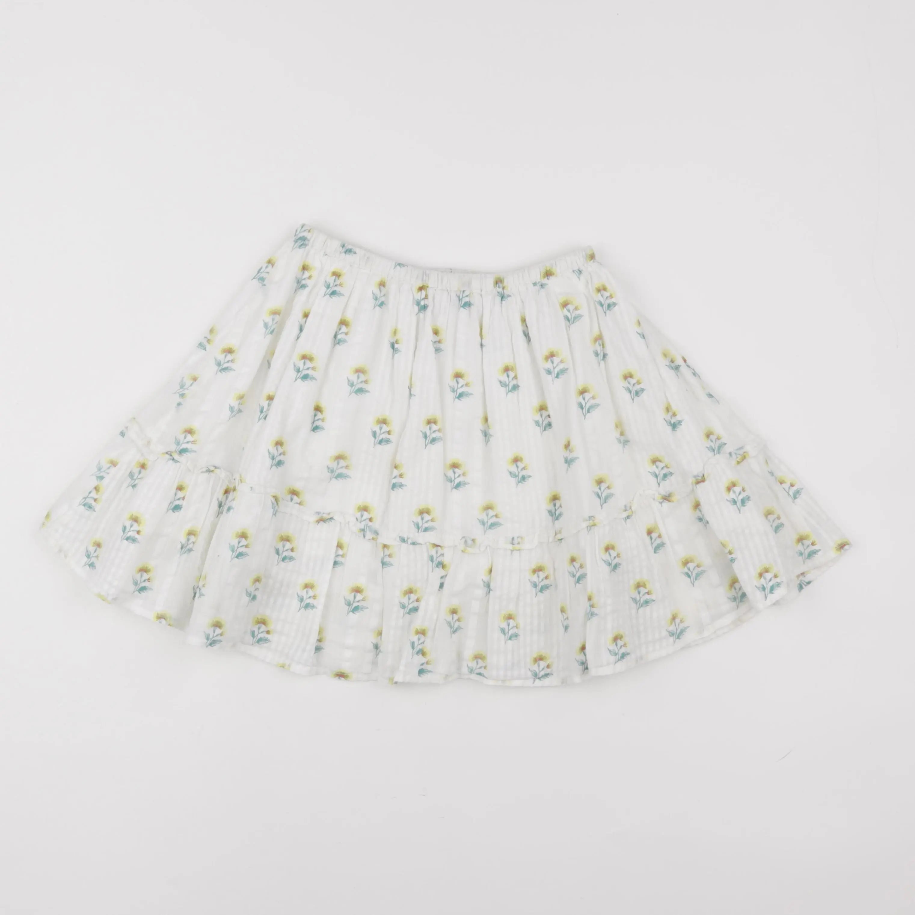 Cyrillus - jupe beige, jaune - 8 ans