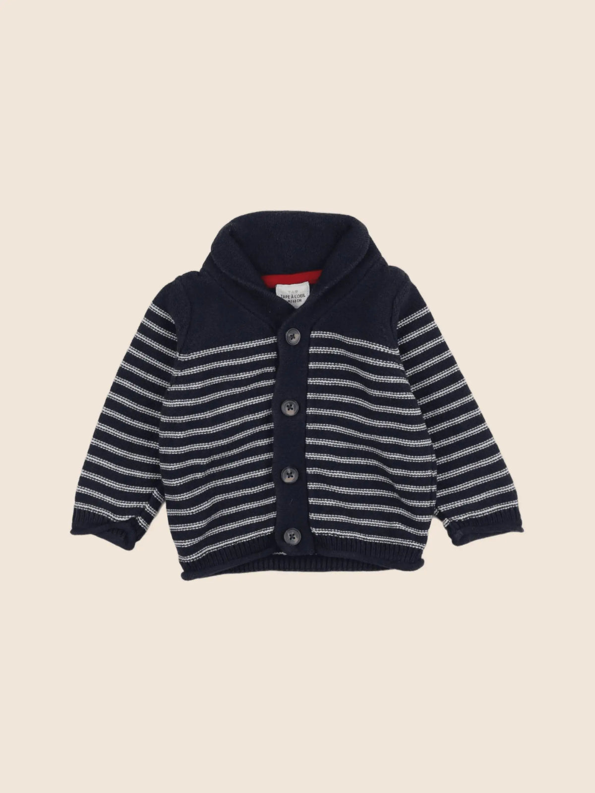 Tape à l'oeil - gilet bleu - 6 mois