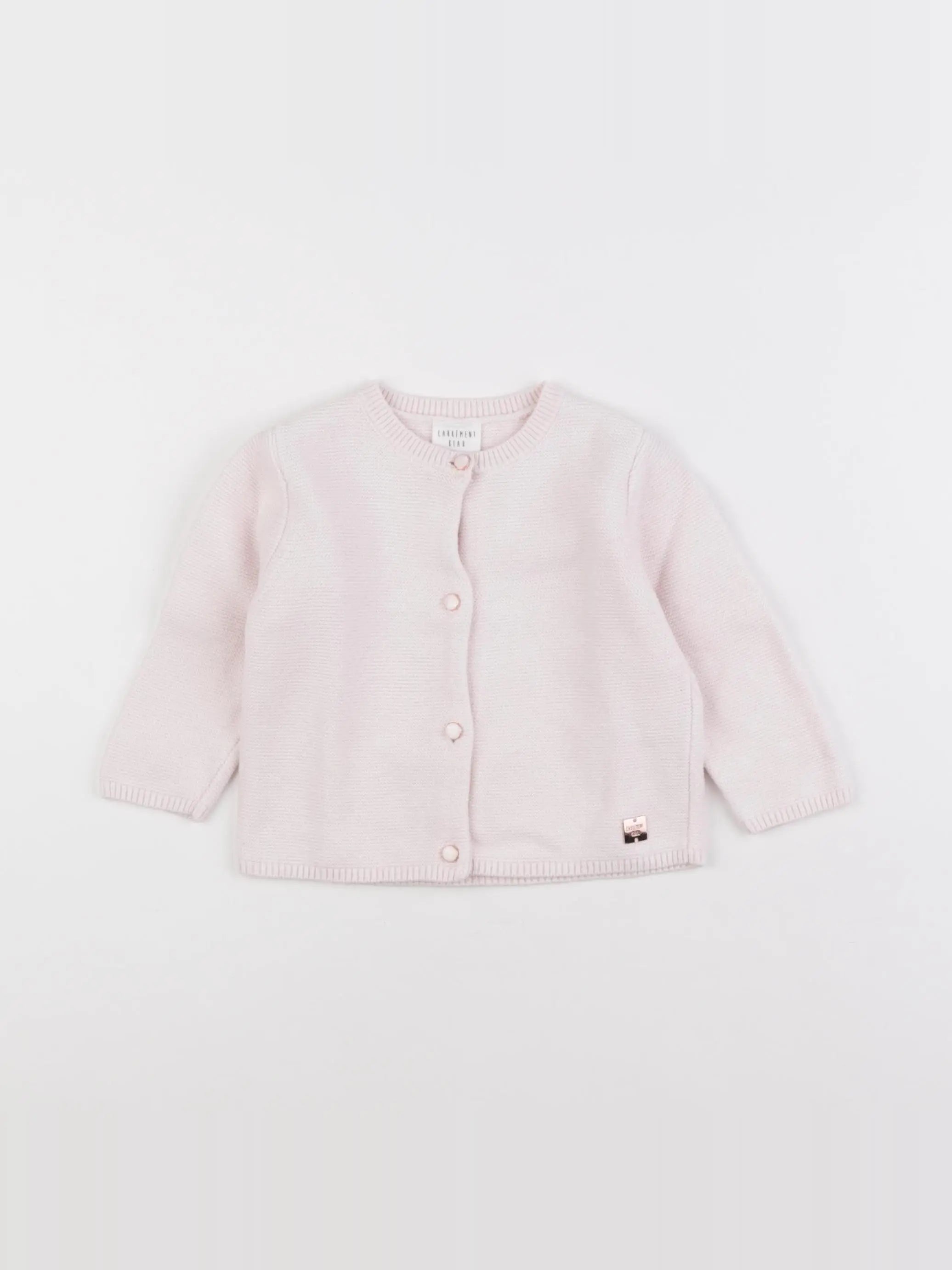 Carrément Beau - gilet rose - 12 mois