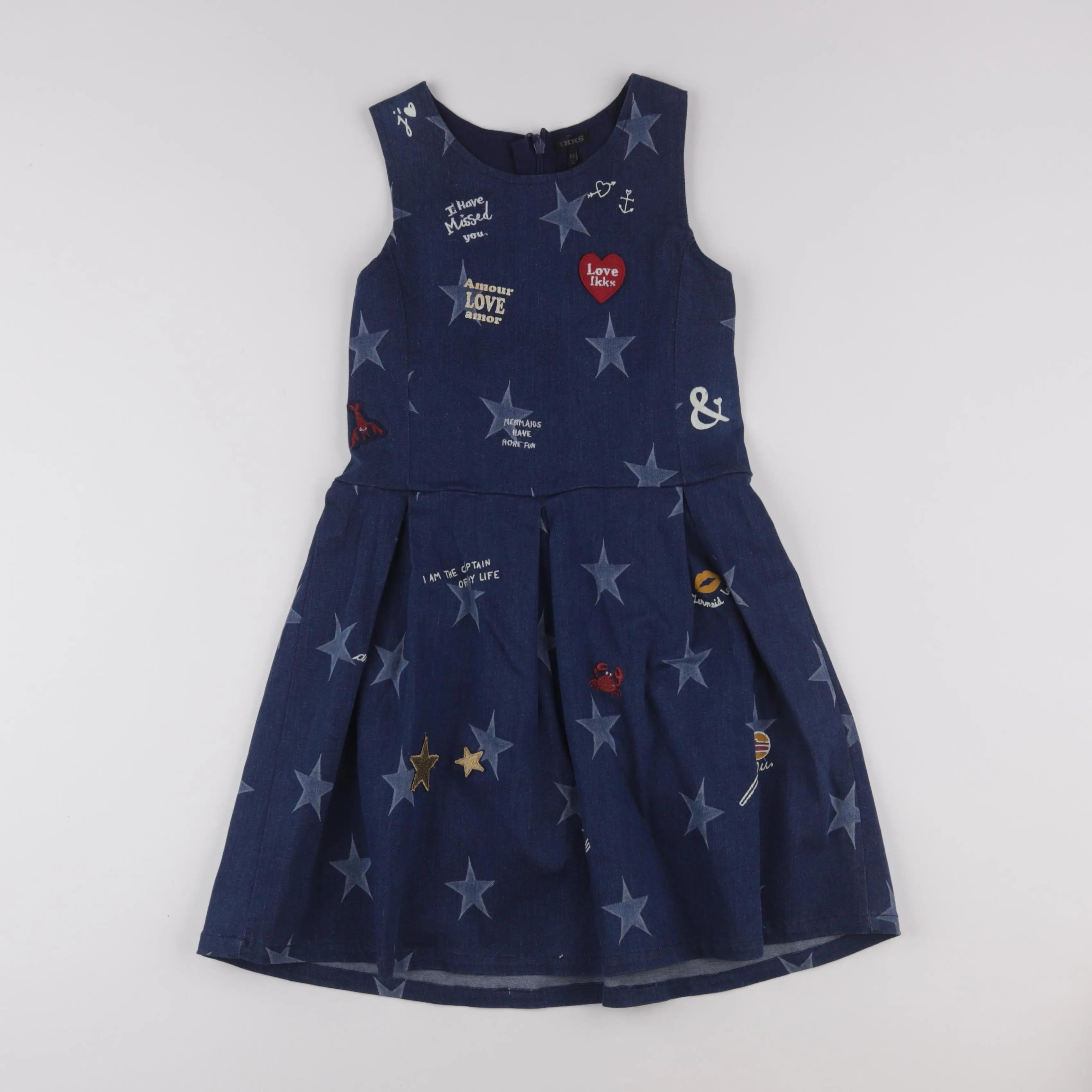 IKKS - robe bleu - 10 ans