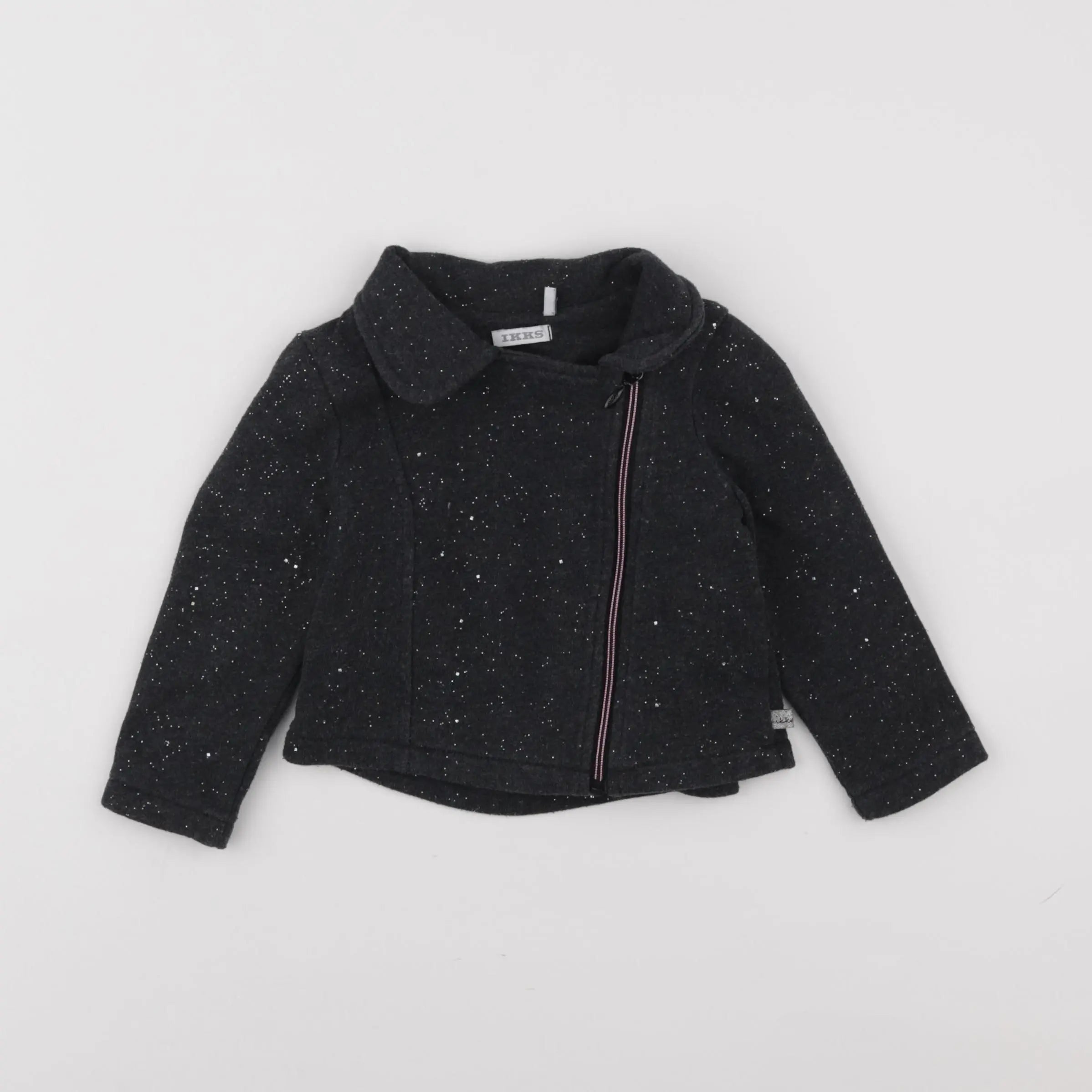 IKKS - veste imprimé au dos gris - 2 ans