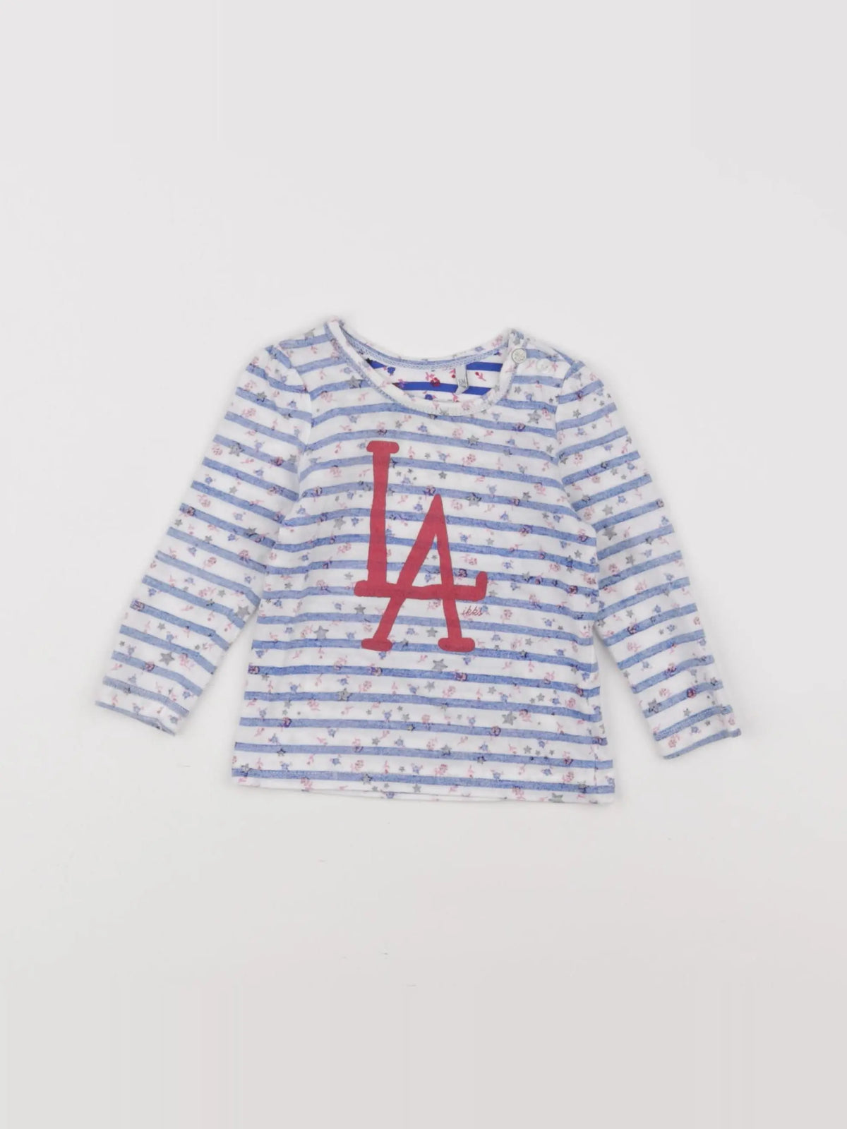 IKKS - tee-shirt bleu - 6 mois