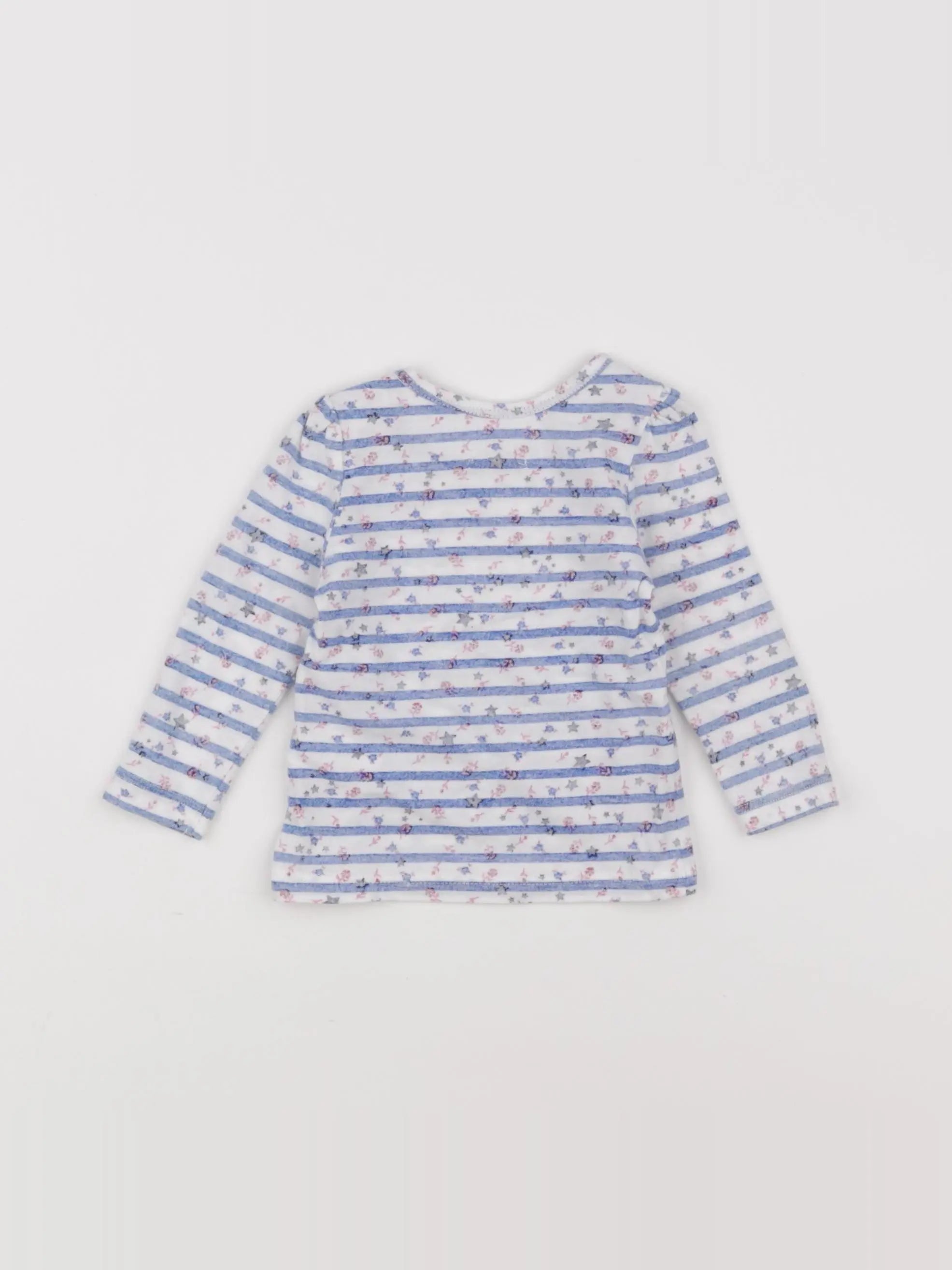 IKKS - tee-shirt bleu - 6 mois