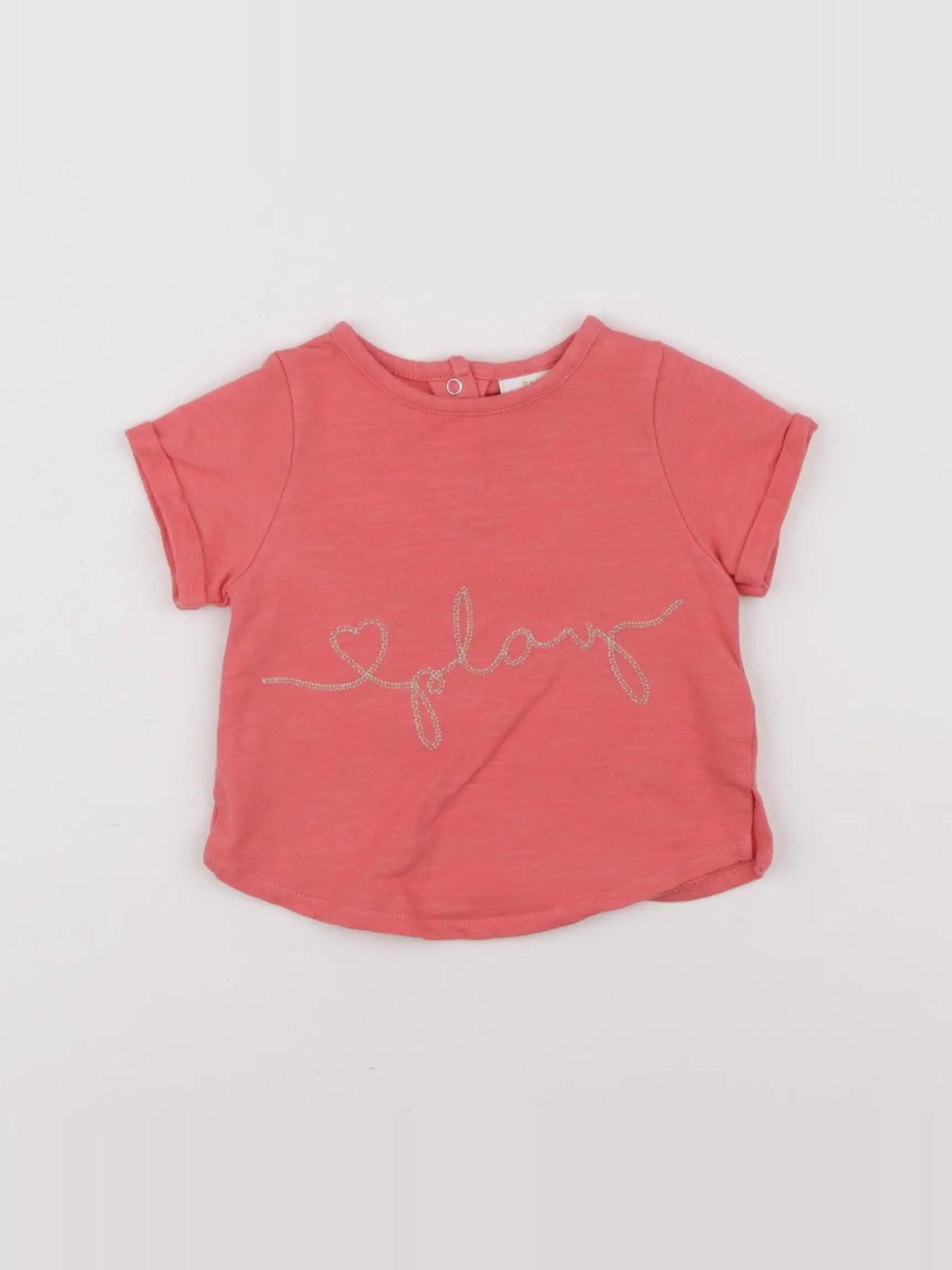 Tape à l'oeil - tee-shirt rose - 3 mois