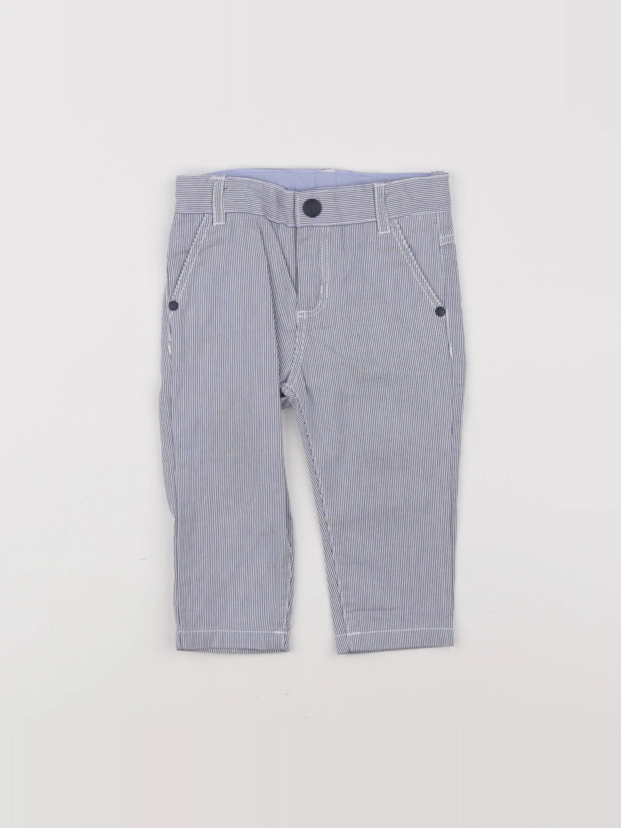 Jacadi - pantalon bleu - 12 mois