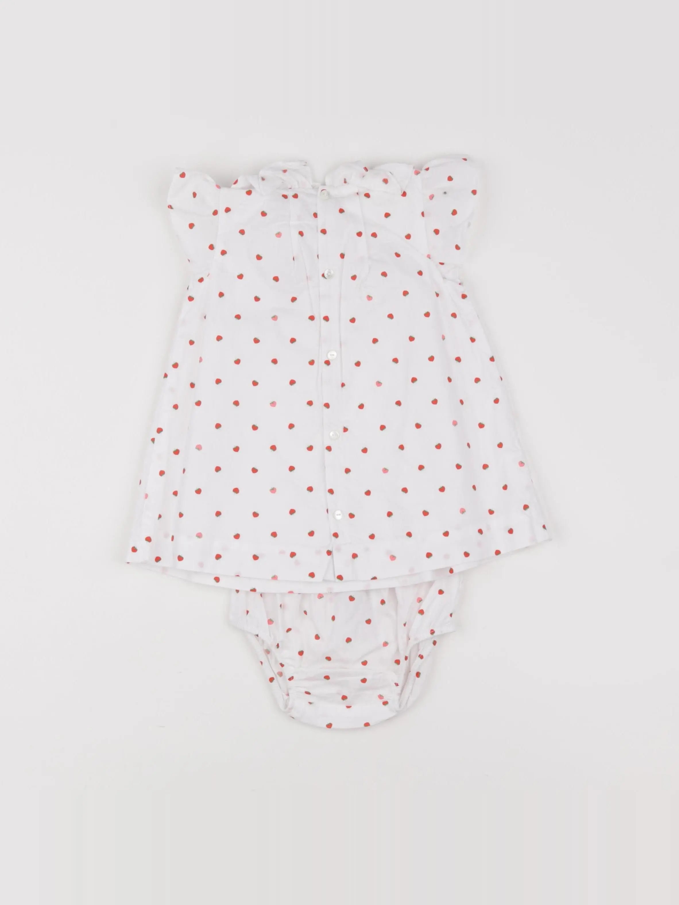Jacadi - robe blanc - 6 mois