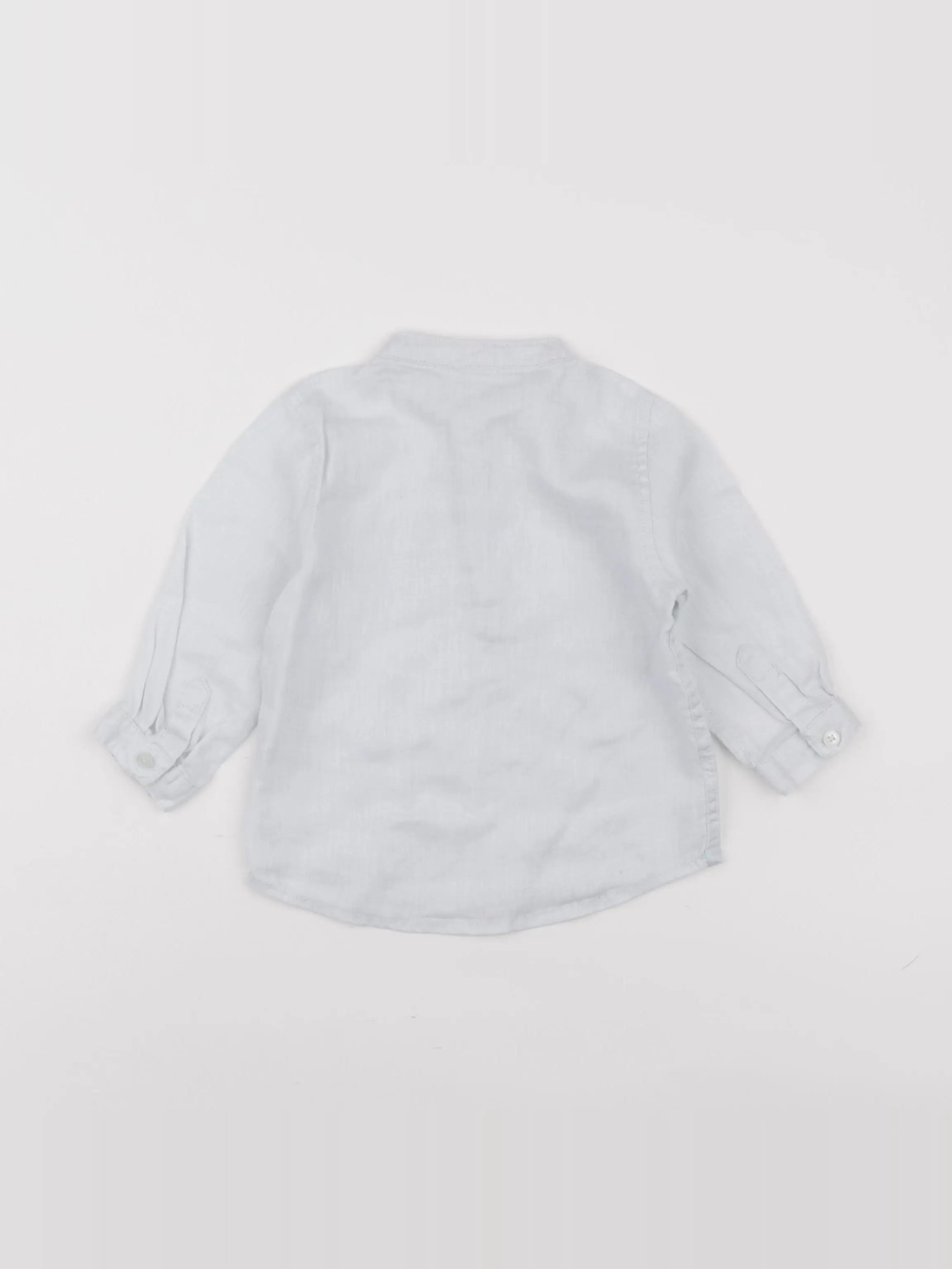 Boutchou - chemise bleu - 12 mois