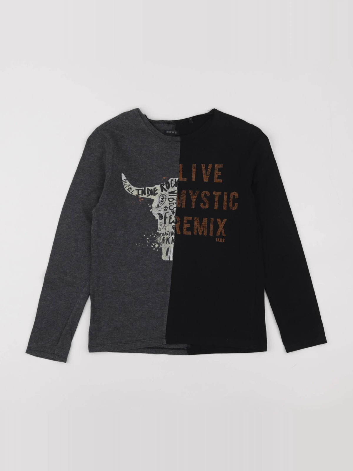 IKKS - tee-shirt noir - 10 ans