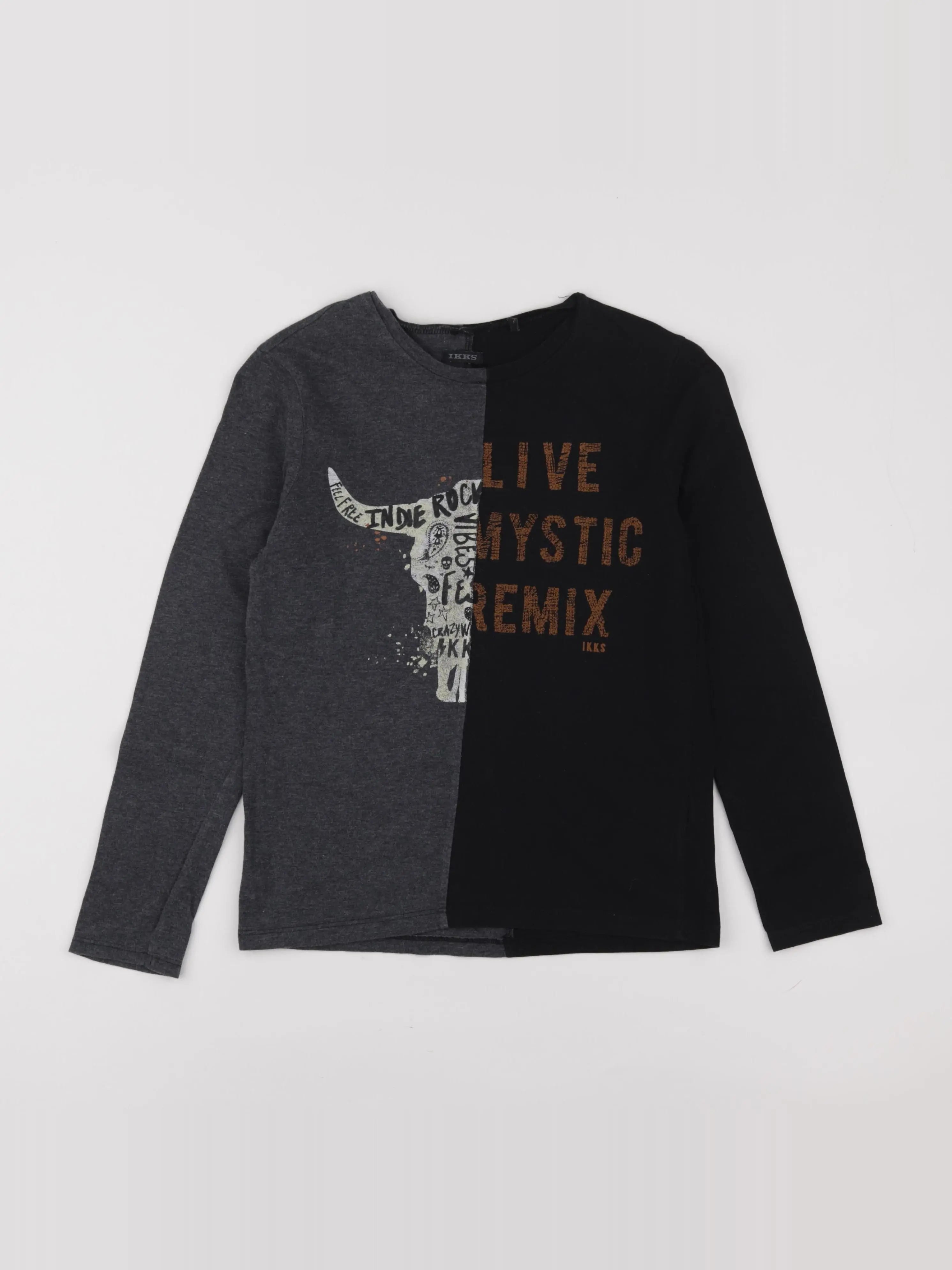 IKKS - tee-shirt noir - 10 ans