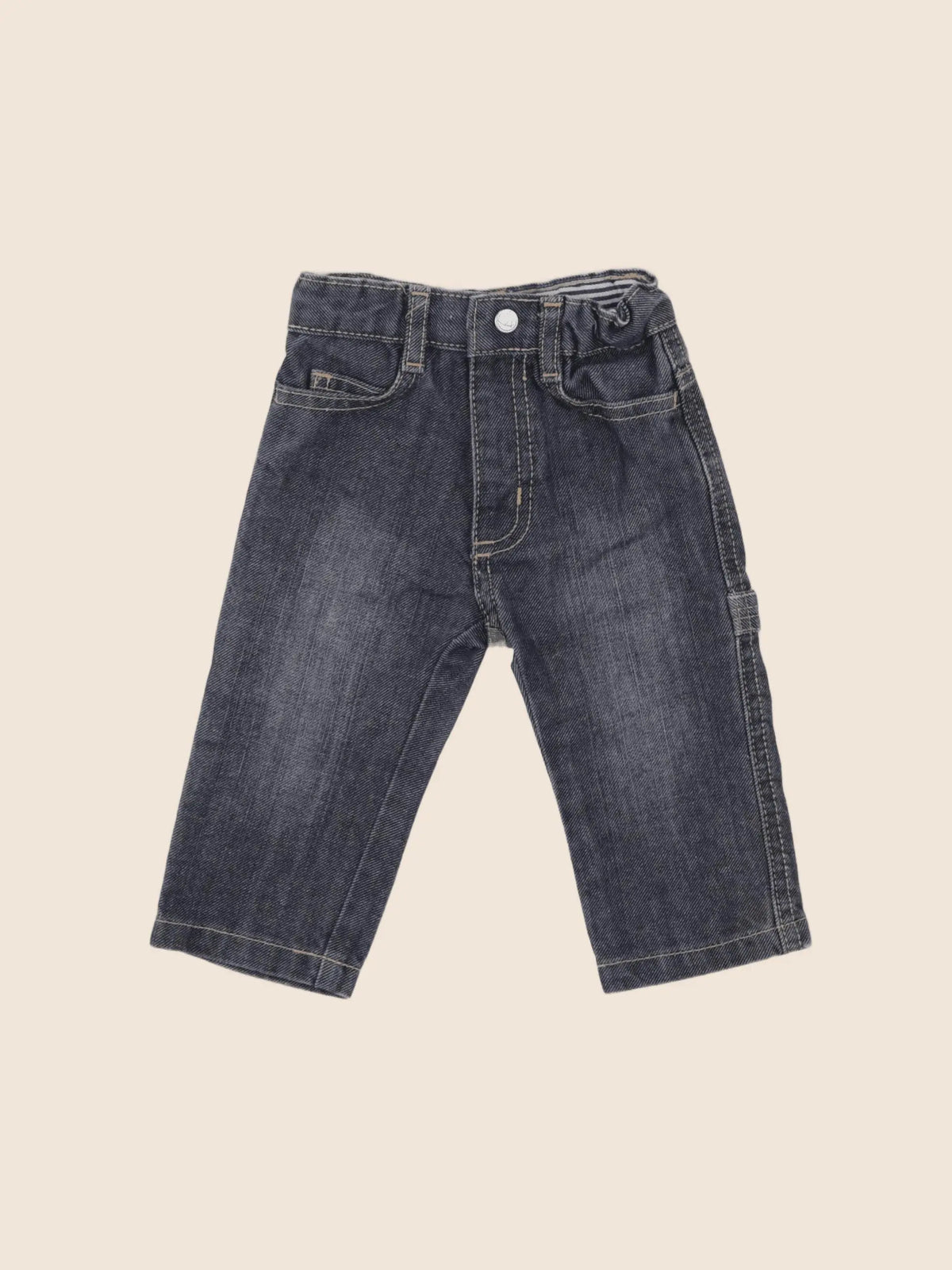 Petit Bateau - jean bleu - 6 mois