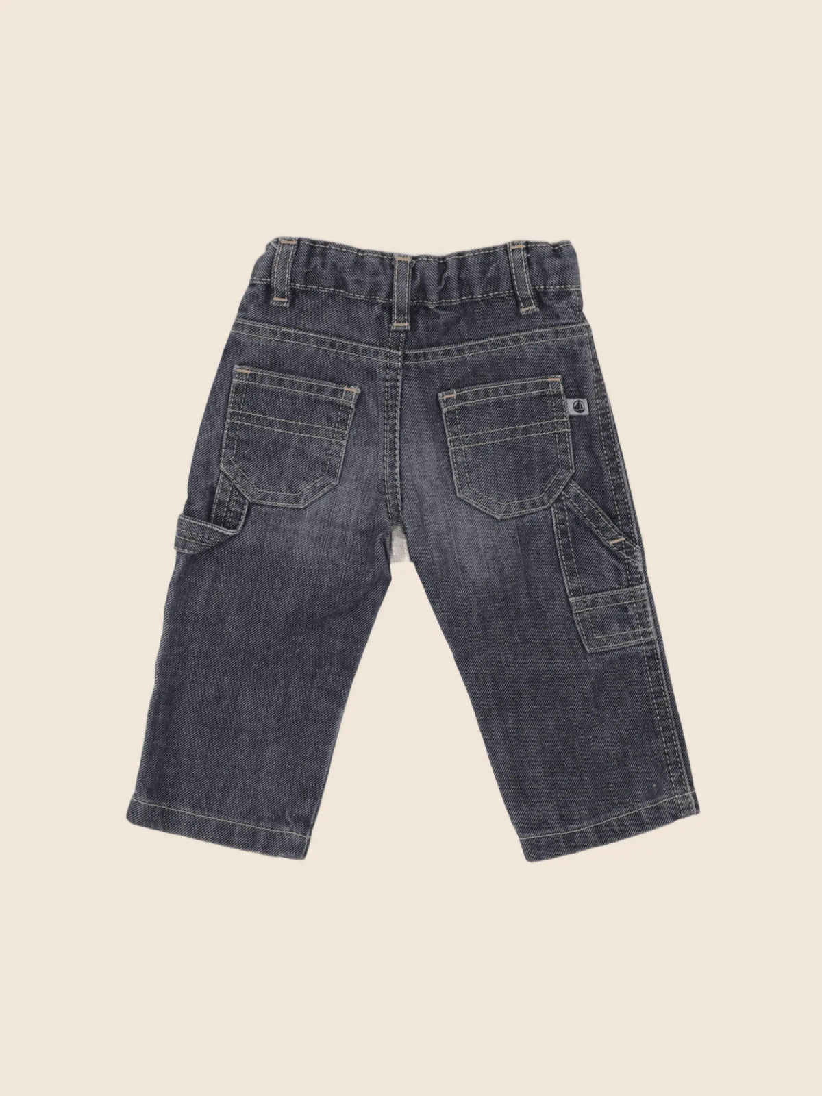 Petit Bateau - jean bleu - 6 mois