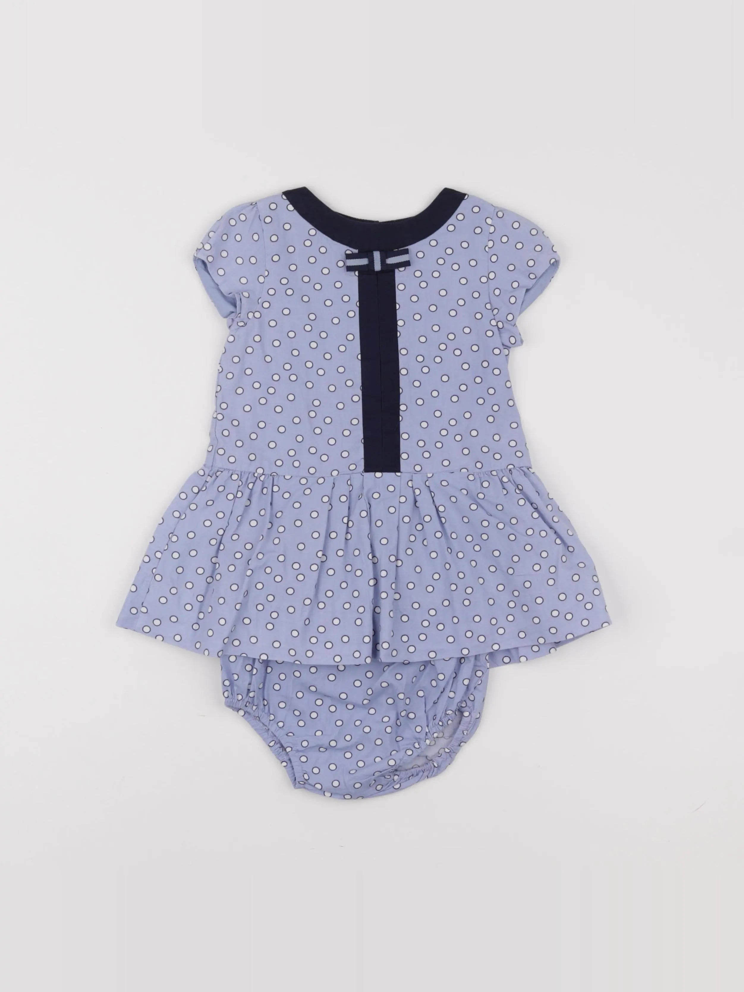 Jacadi - robe bleu - 12 mois