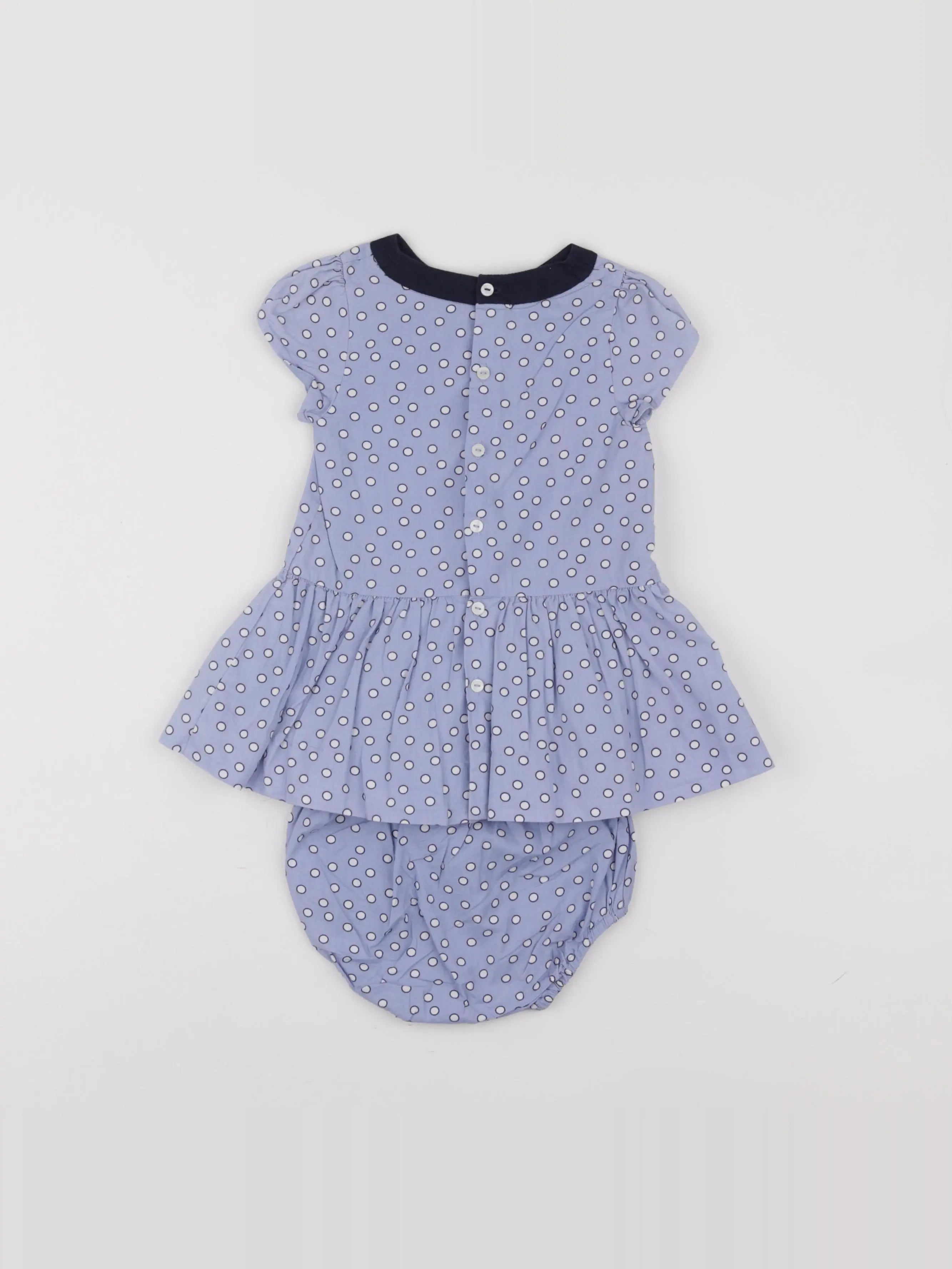 Jacadi - robe bleu - 12 mois