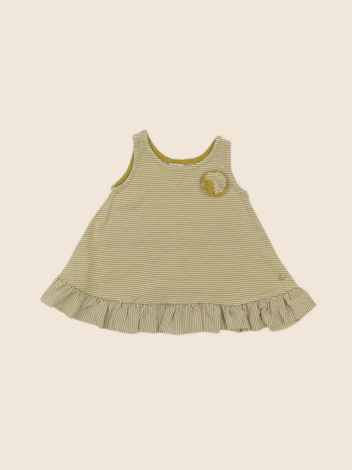 Petit Bateau - robe jaune - 3 mois