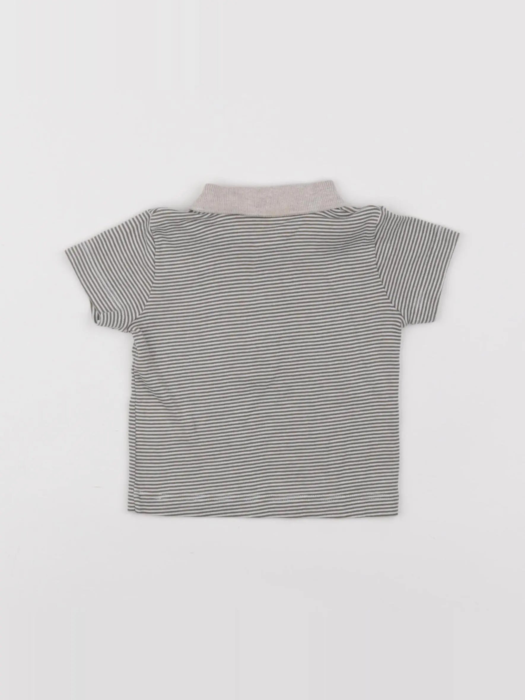 Petit Bateau - polo vert - 6 mois