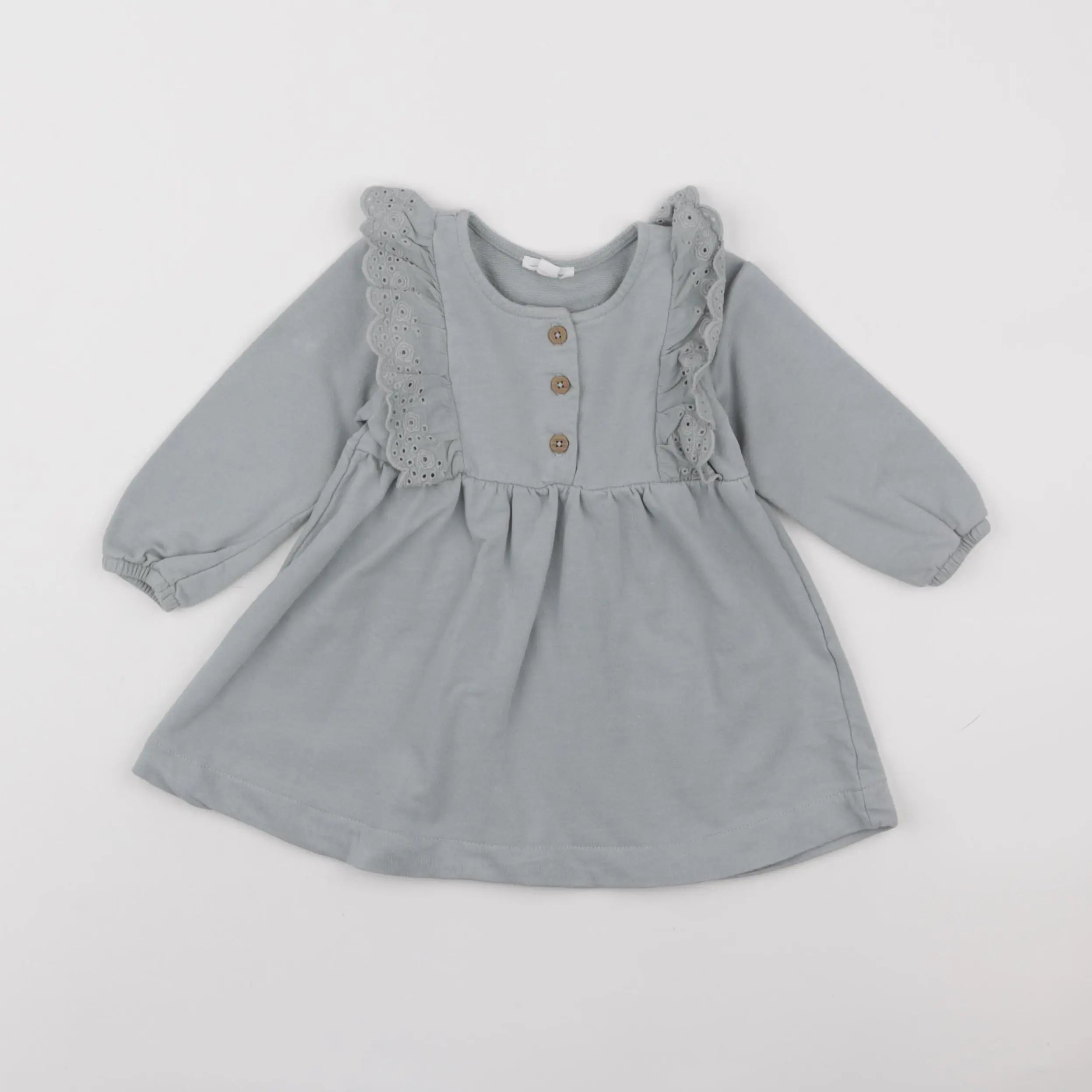 Vertbaudet - robe vert - 12 mois