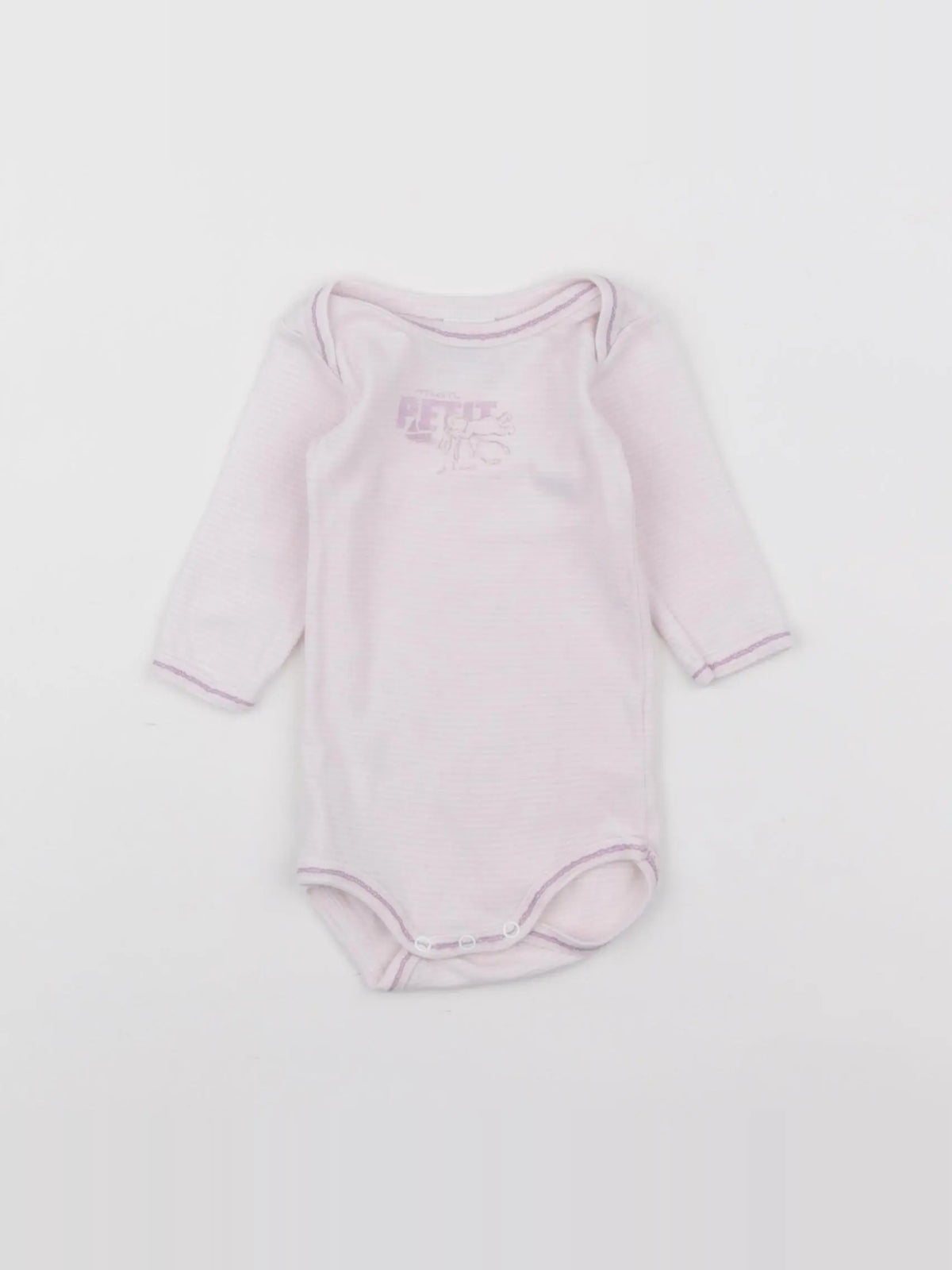 Petit Bateau - body rose - 3 mois