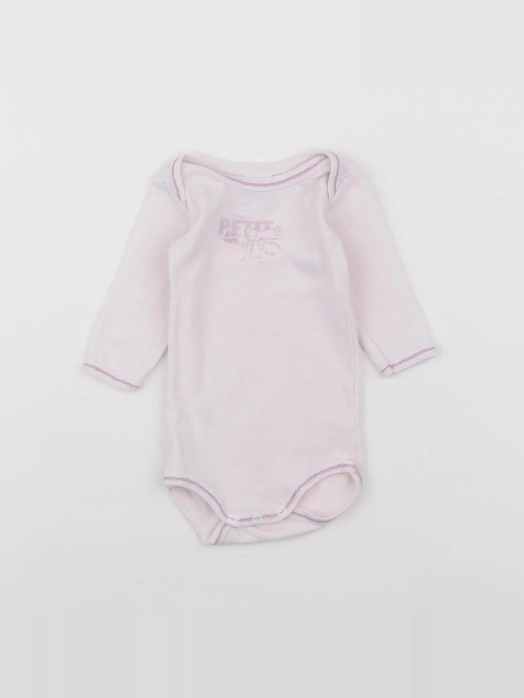 Petit Bateau - body rose - 3 mois