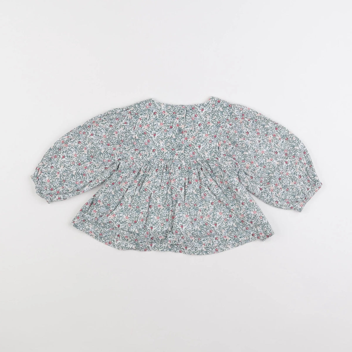 Vertbaudet - blouse vert - 12 mois