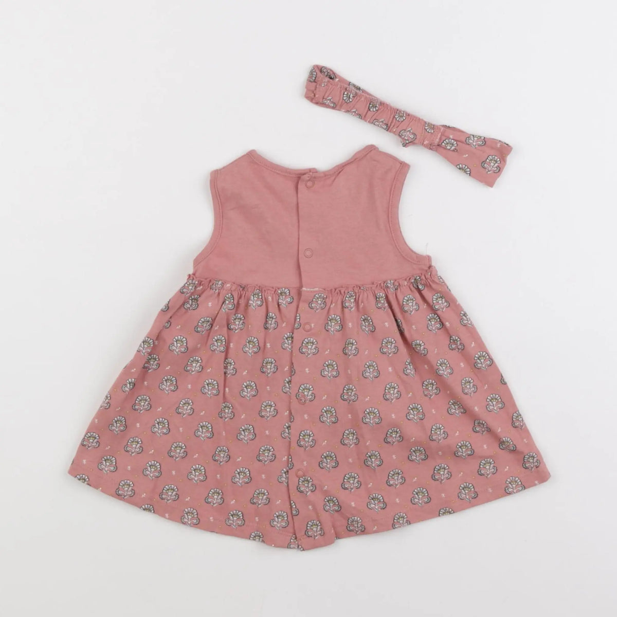Vertbaudet - robe rose - 3 mois