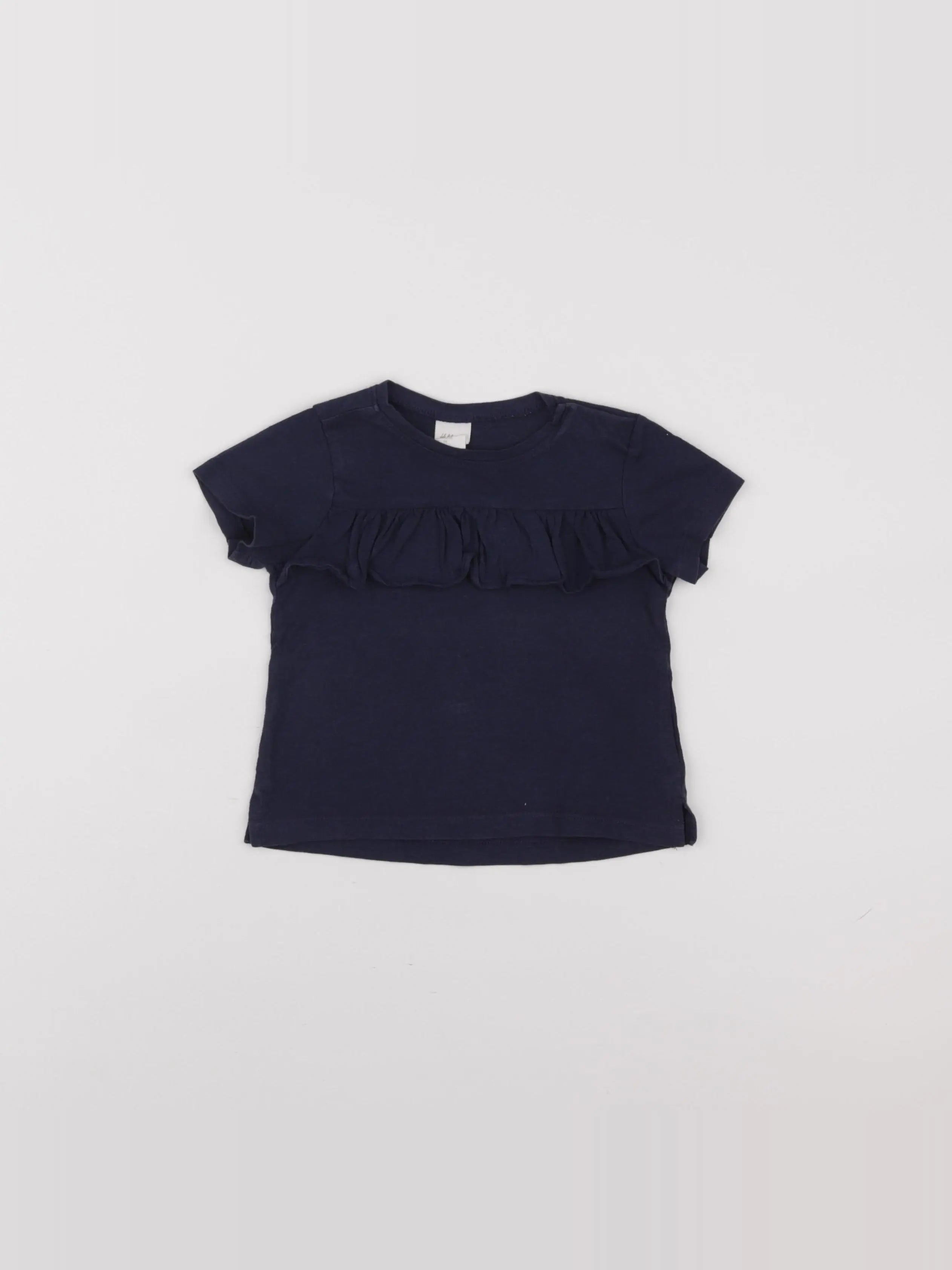 H&M - tee-shirt bleu - 6/9 mois