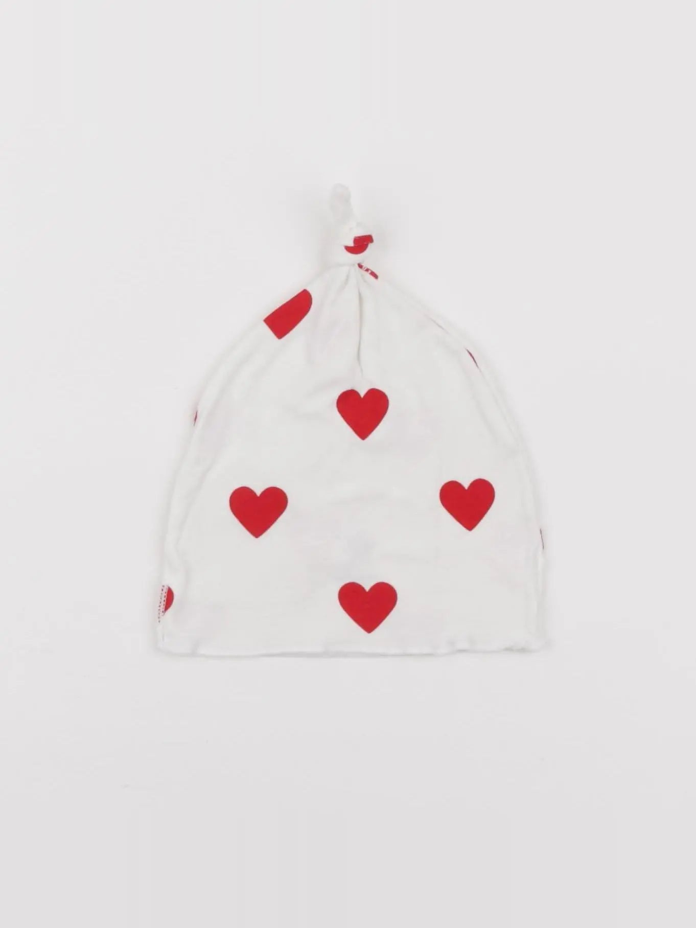 Petit Bateau - bonnet blanc, rouge - 12 mois