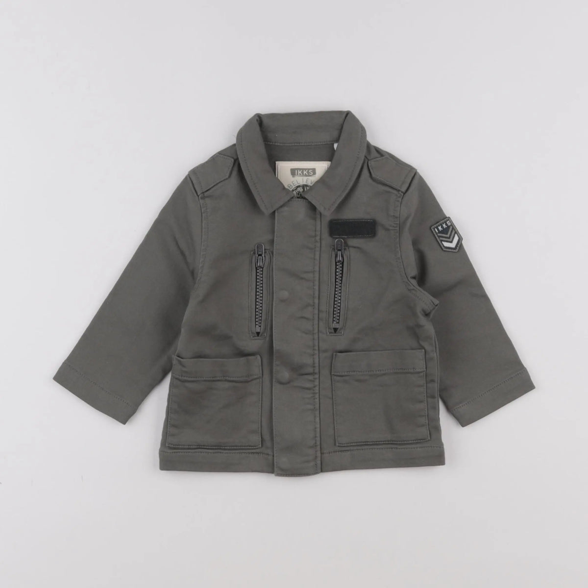 IKKS - veste imprimé au dos vert - 12 mois