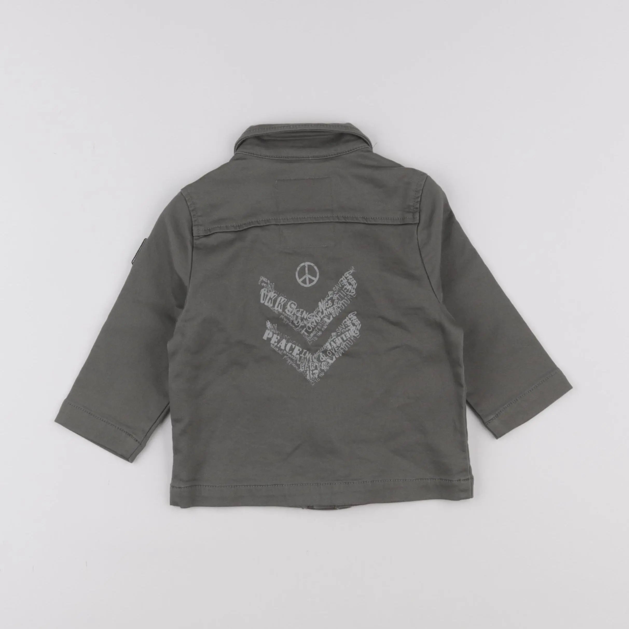 IKKS - veste imprimé au dos vert - 12 mois
