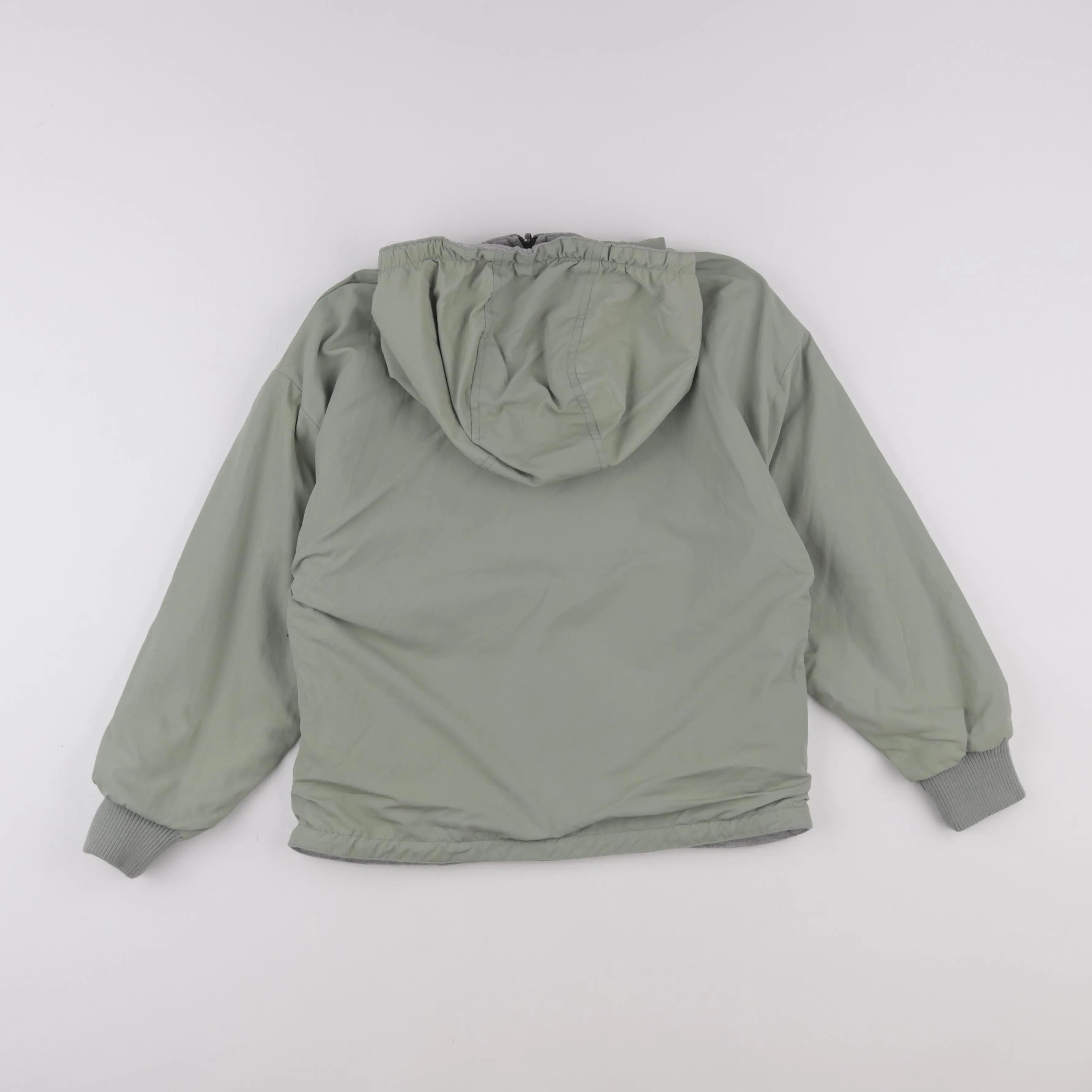 Bellerose - veste réversible vert, gris - 10 ans
