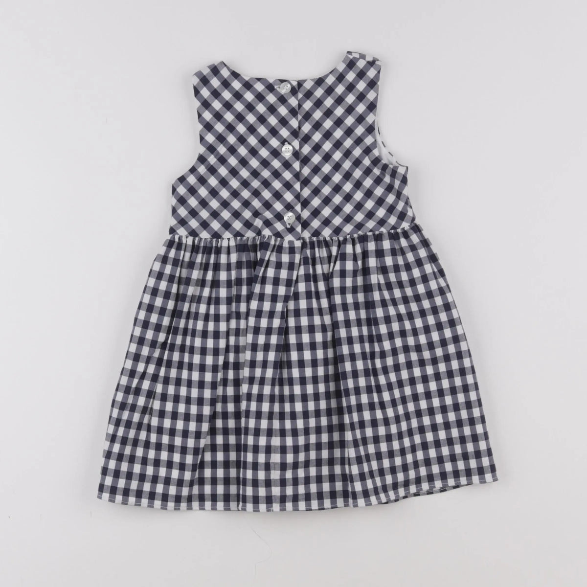 Jacadi - robe blanc, bleu - 18 mois