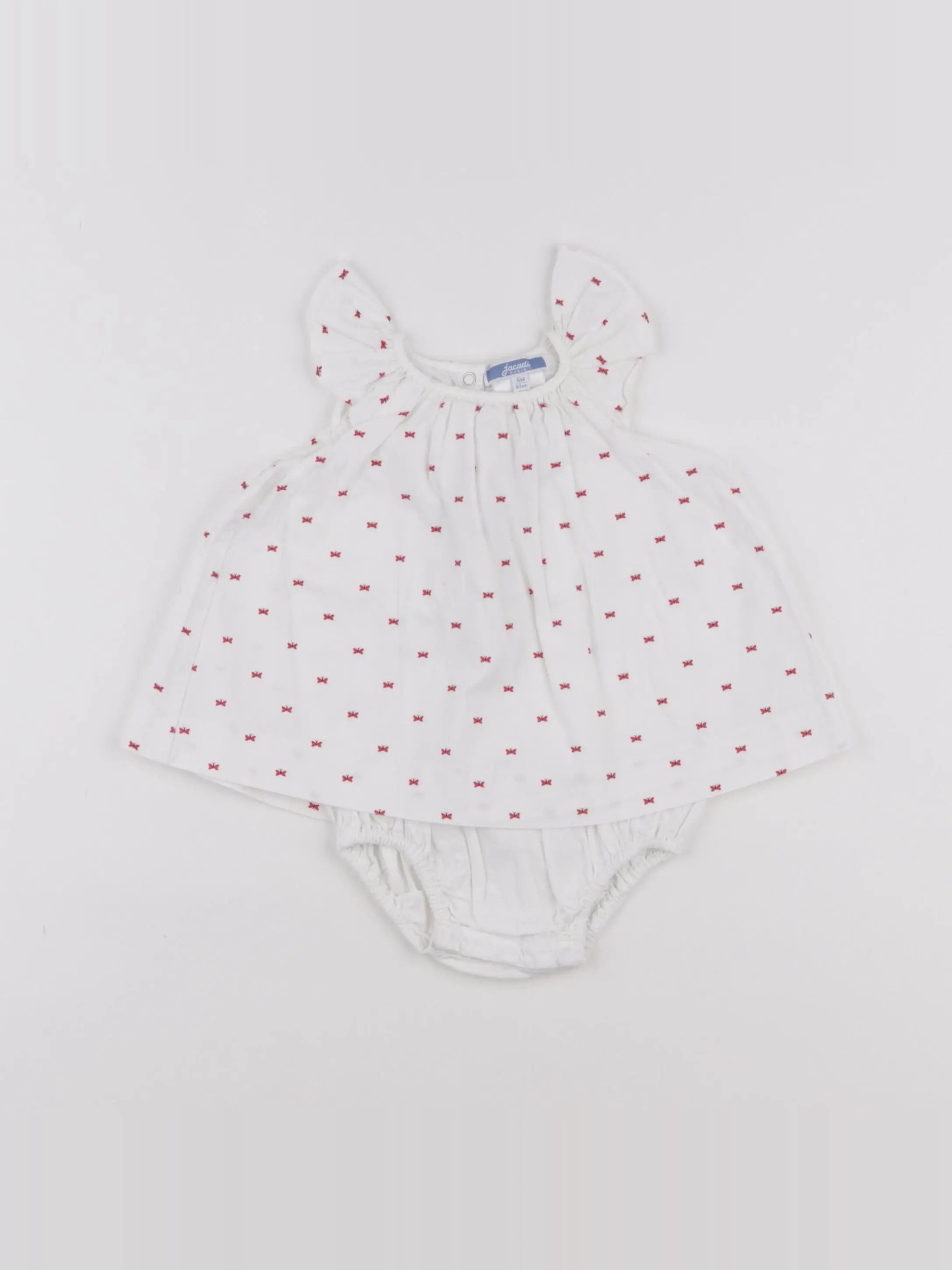 Jacadi - body robe blanc - 6 mois