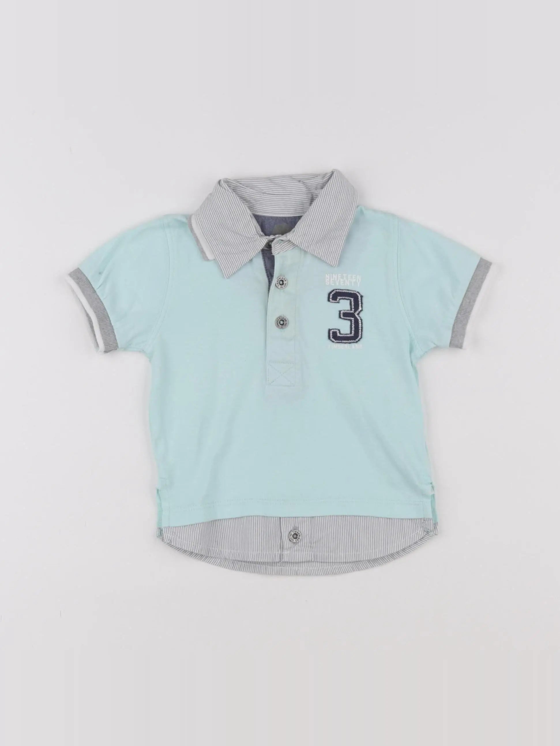 Timberland - polo bleu - 6 mois