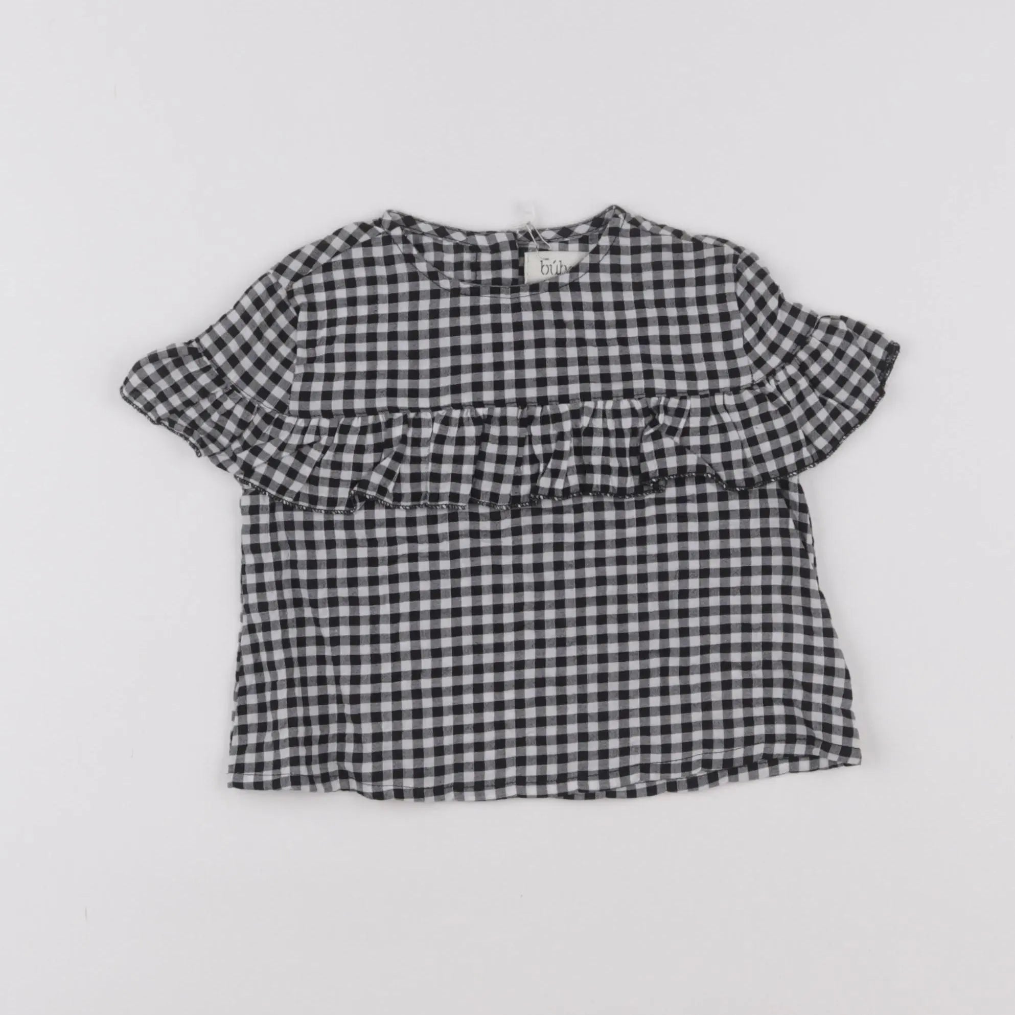 Buho - blouse blanc, noir - 6 mois