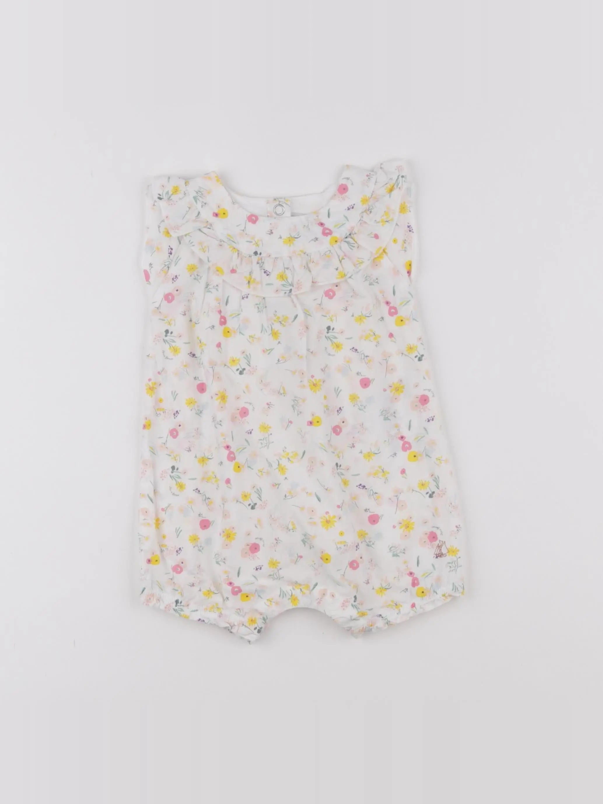 Petit Bateau - combinaison blanc - 6 mois