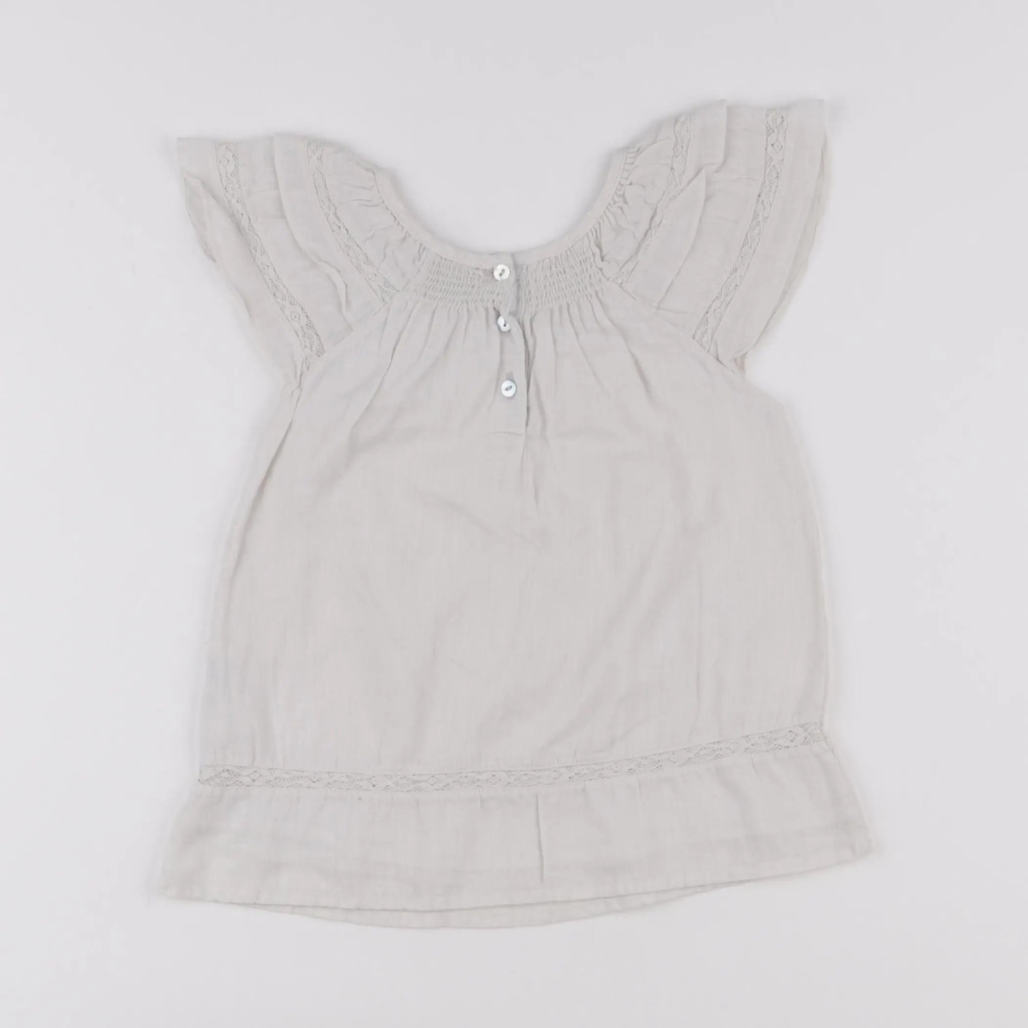 Tocoto vintage - robe beige - 12/18 mois