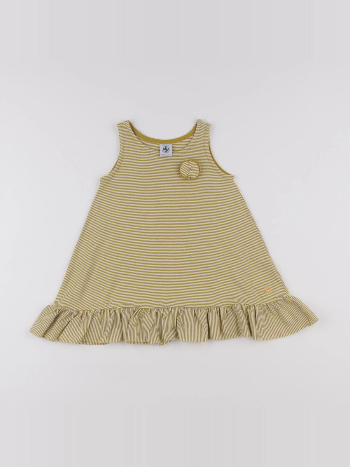 Petit Bateau - robe jaune - 18 mois