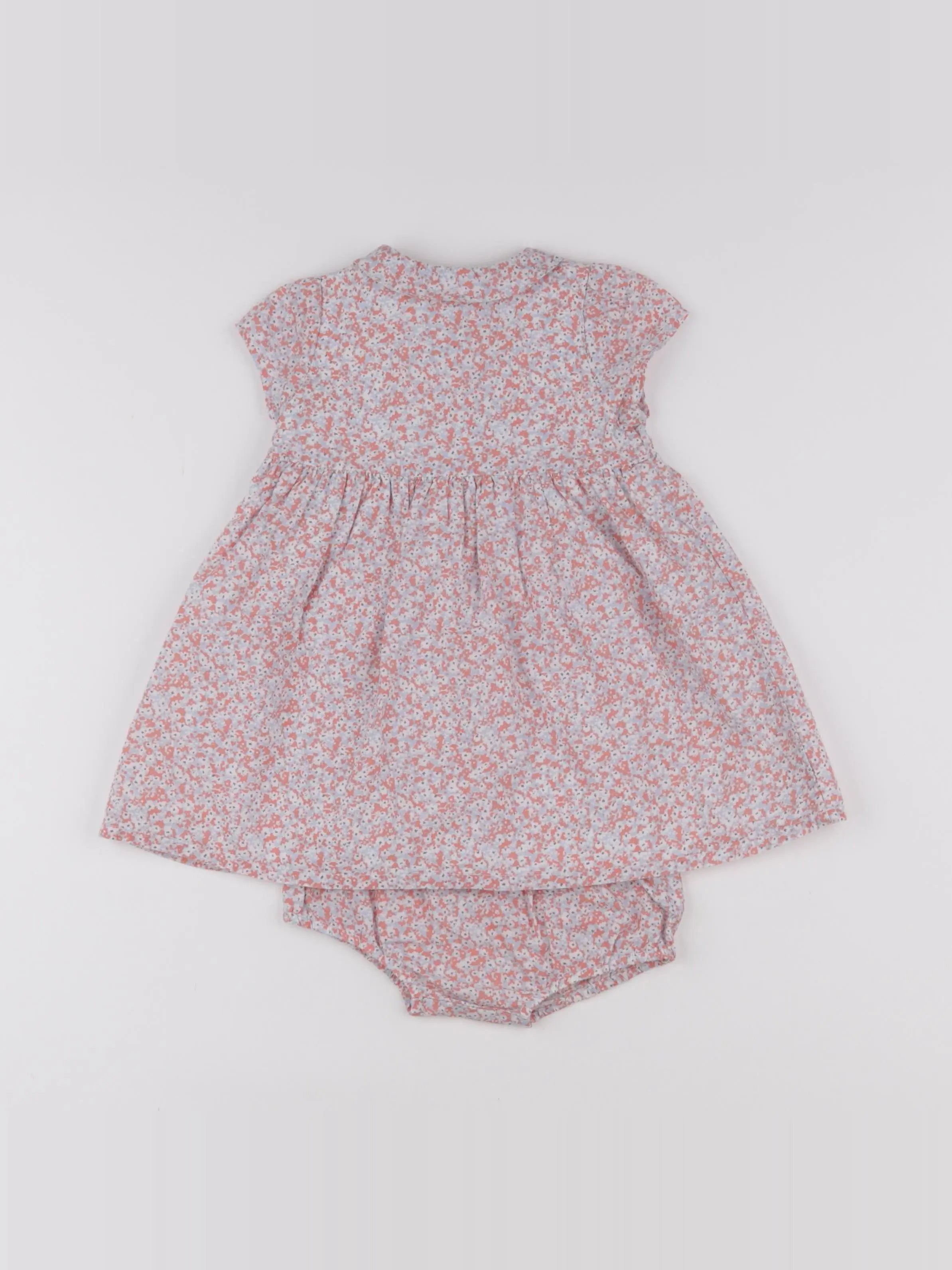 Boutchou - robe orange - 6 mois
