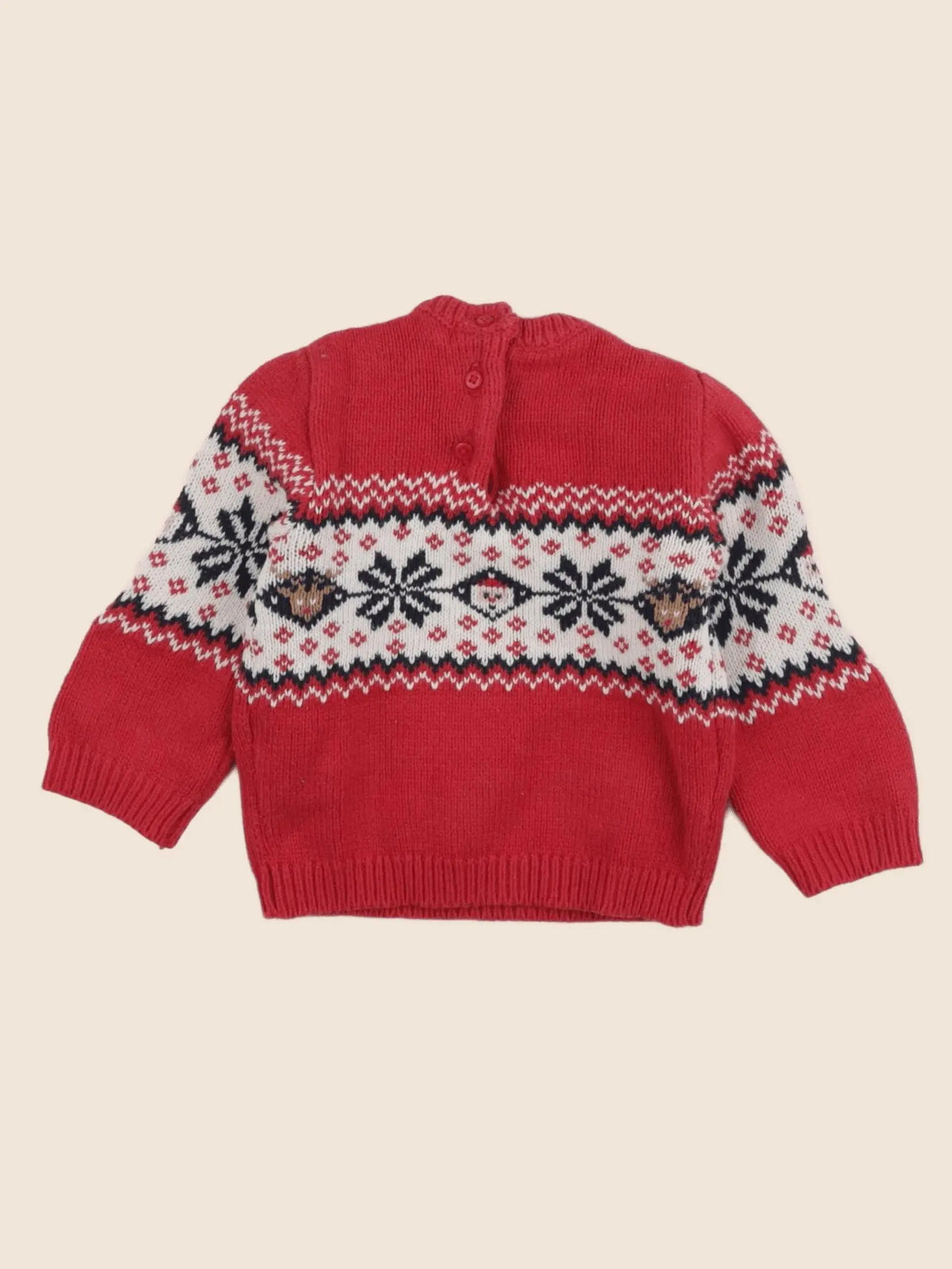 Vertbaudet - pull rouge - 6 mois