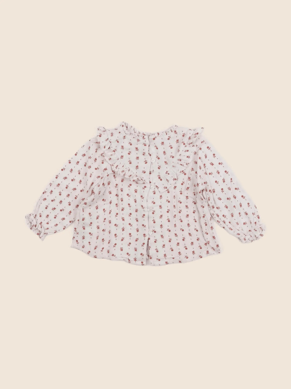 Vertbaudet - blouse beige - 12 mois