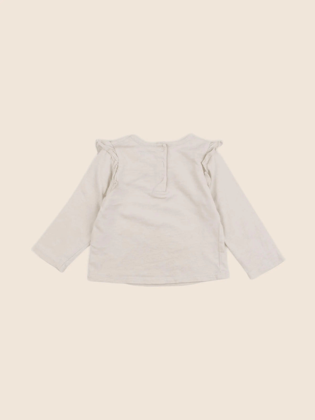 Vertbaudet - tee-shirt beige - 12 mois