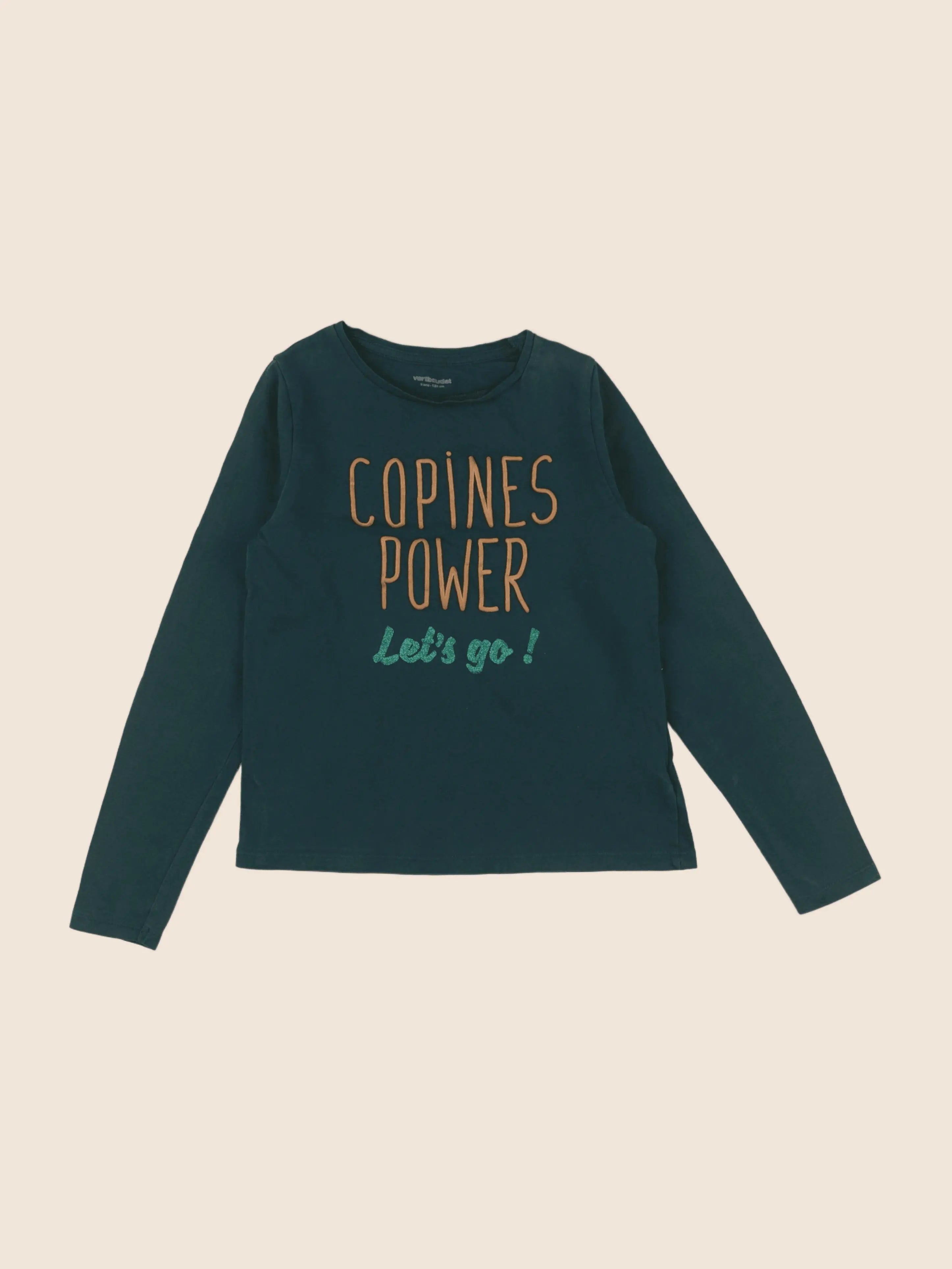 Vertbaudet - tee-shirt vert - 8 ans