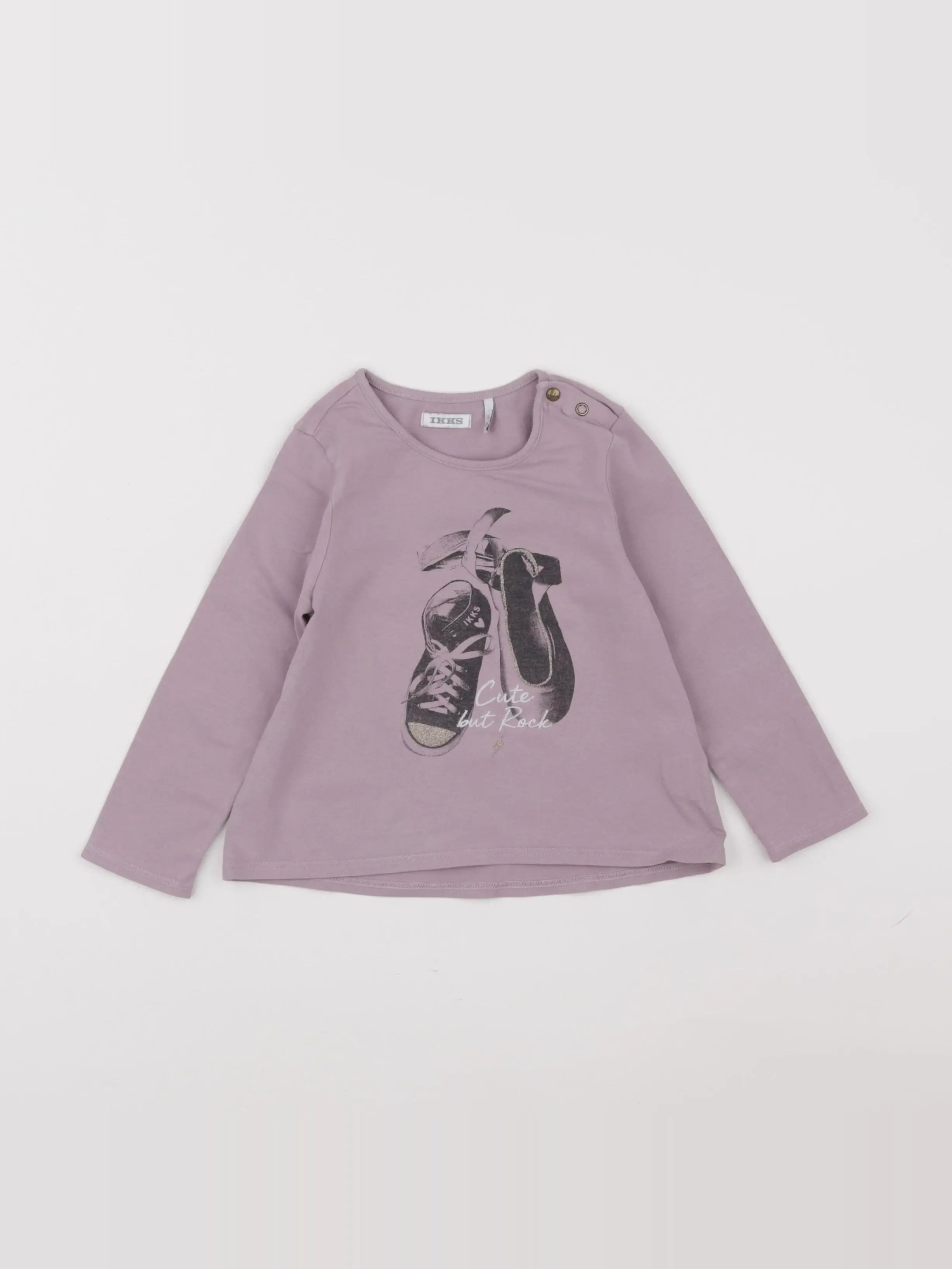 IKKS - tee-shirt violet - 2 ans