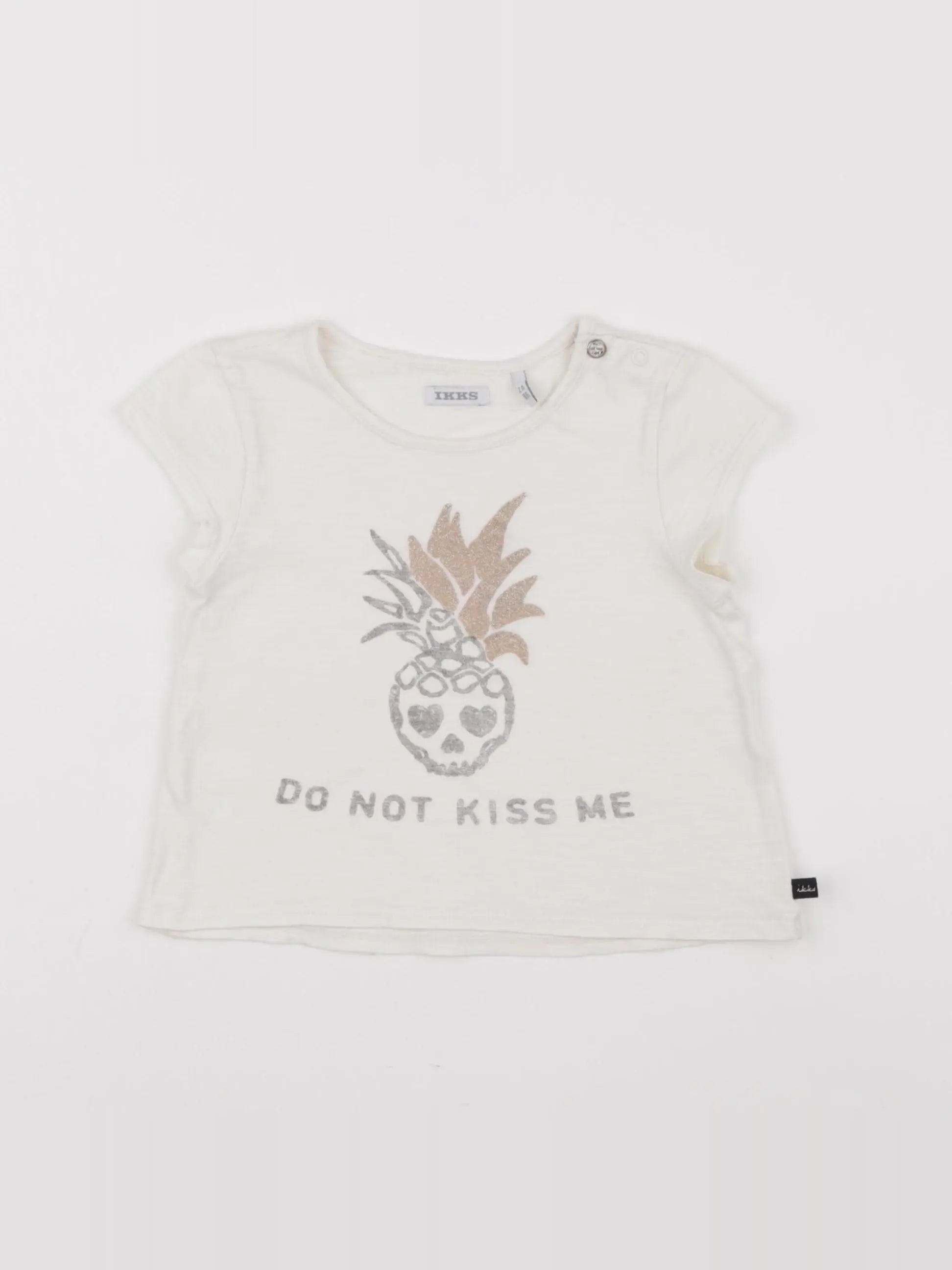 IKKS - tee-shirt beige - 2 ans